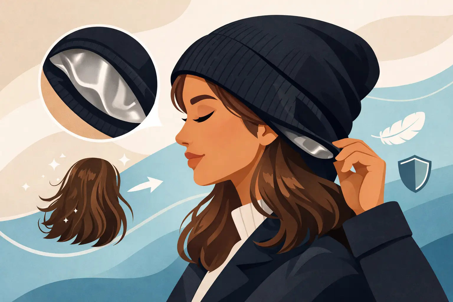 Why a Satin Lined Beanie for Women Works