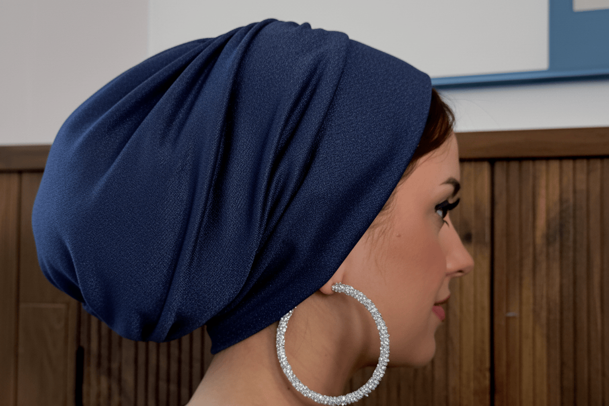 Beanie Drape - Very Dark Navy