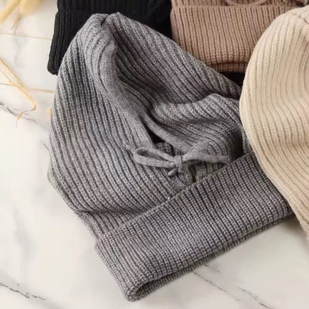 Hoodie Balaclava - Grey - Turban Couture