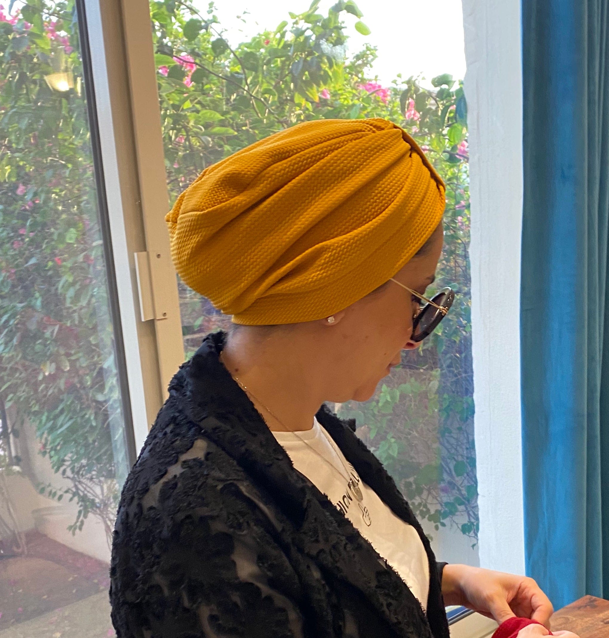 Turban Basic Rippled - Yellow