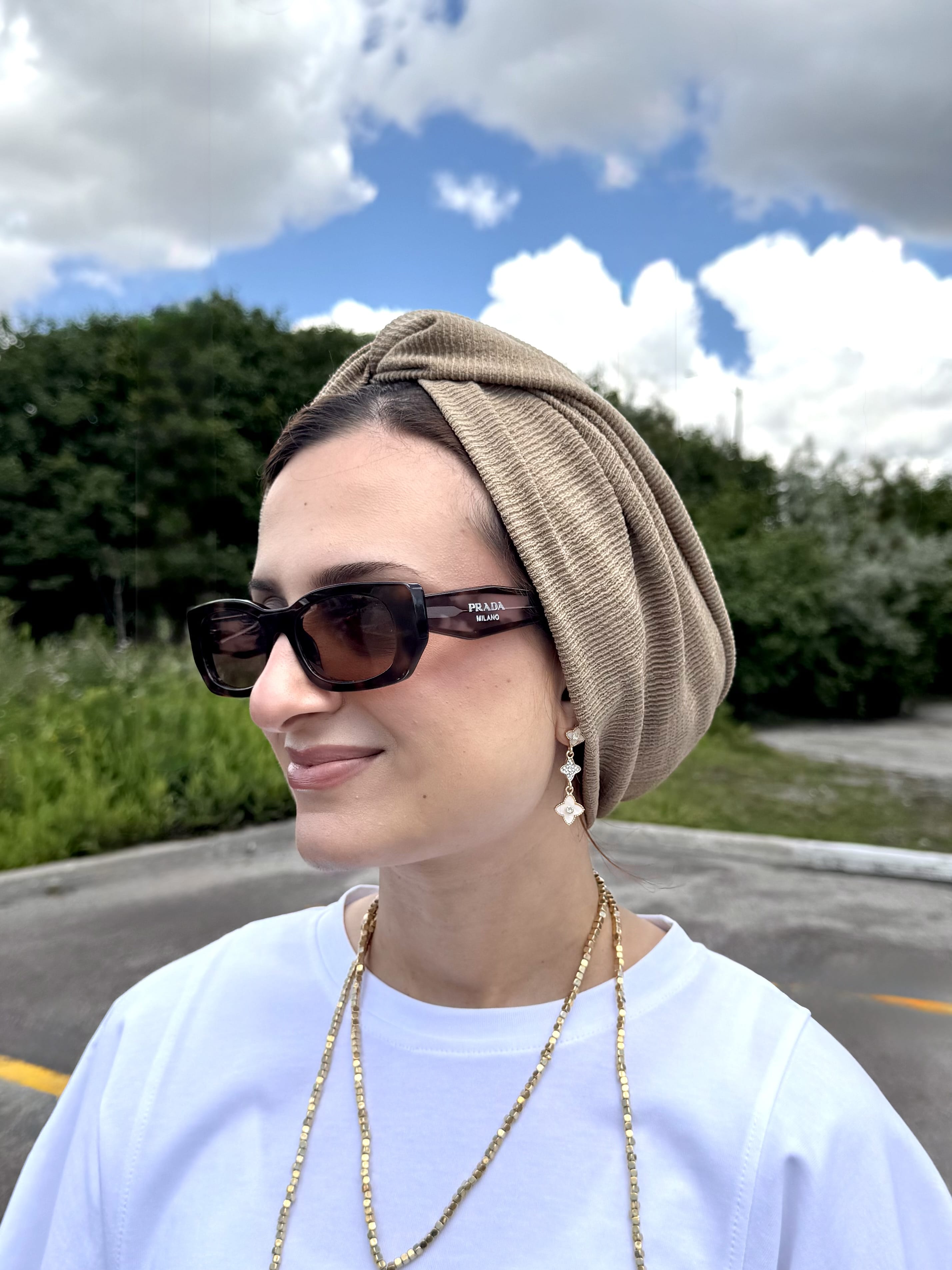 Beanie Twist Cross - Khaki