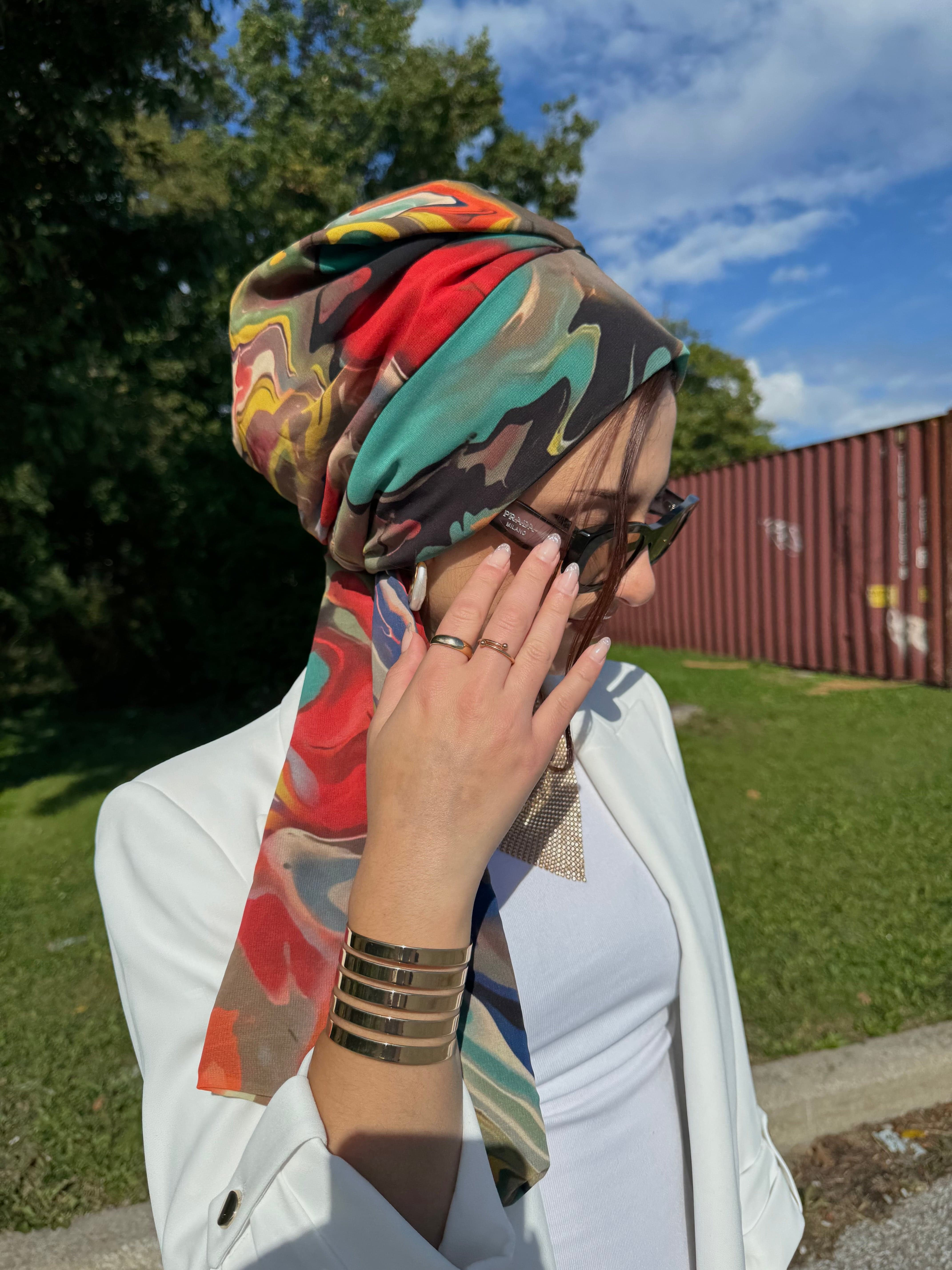 Beanie Wrap Chiffon - Fall