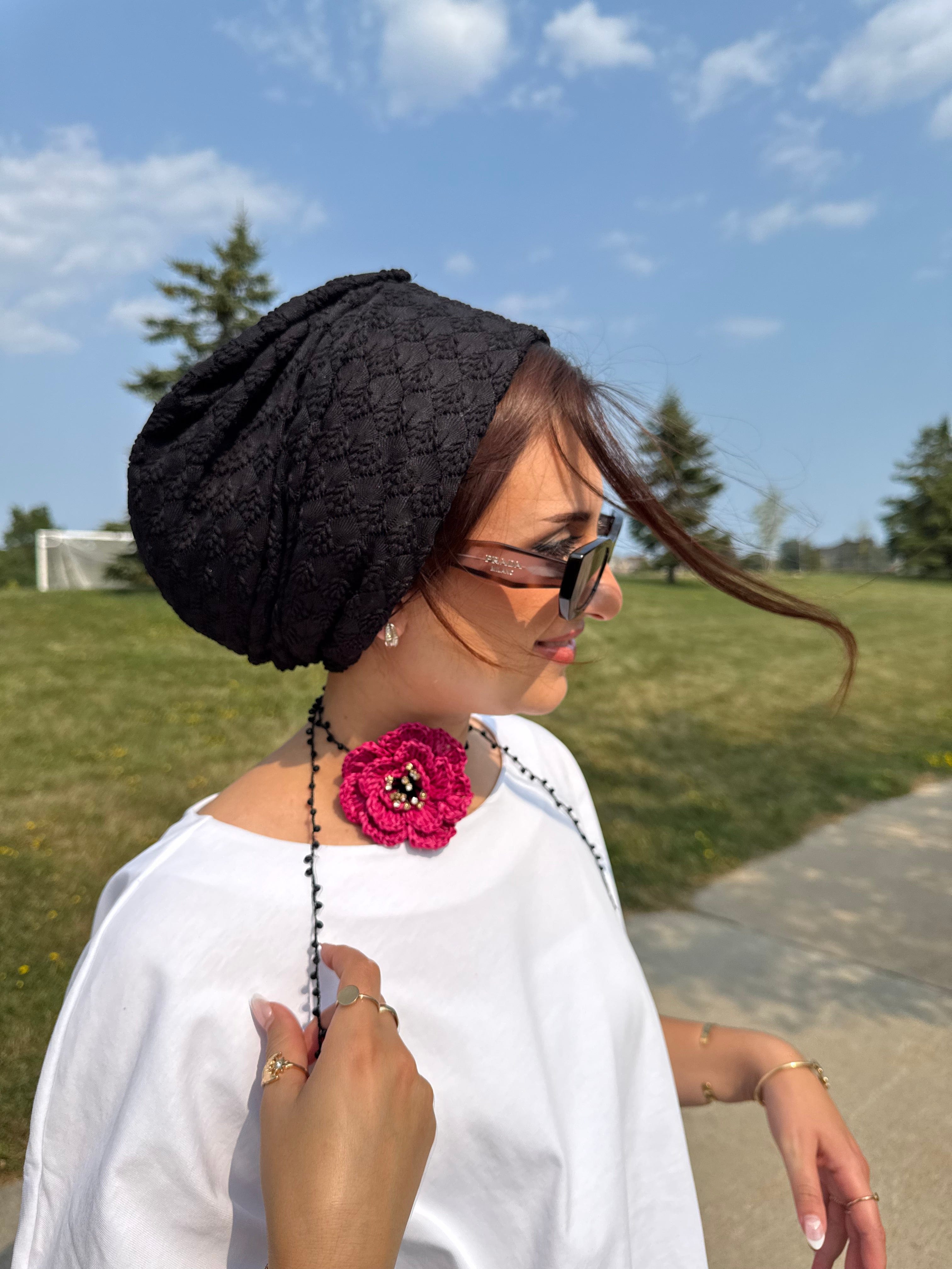 Beanie Sunbula - Black - Turban Couture