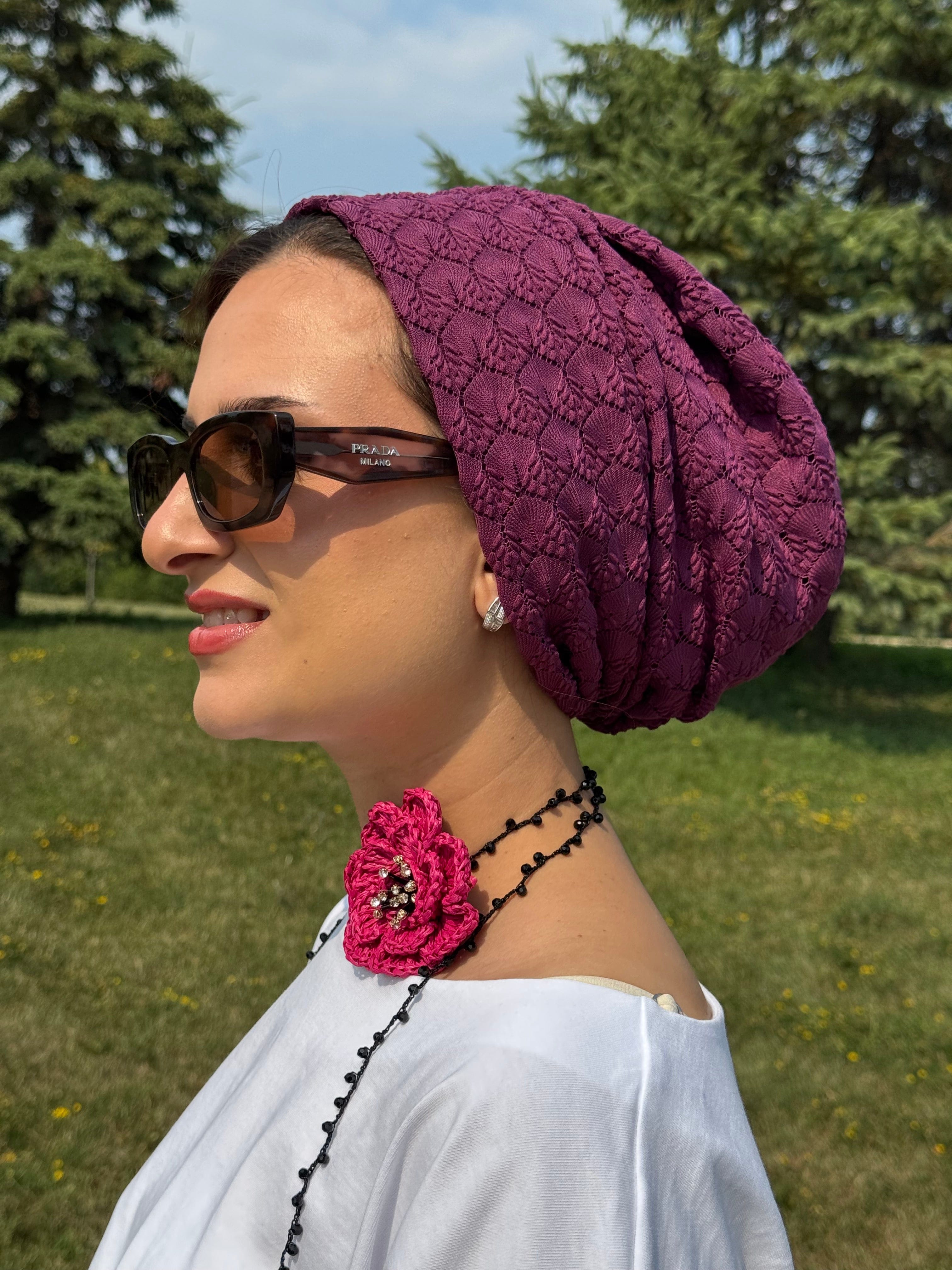 Beanie Sunbula - Burgundy - Turban Couture