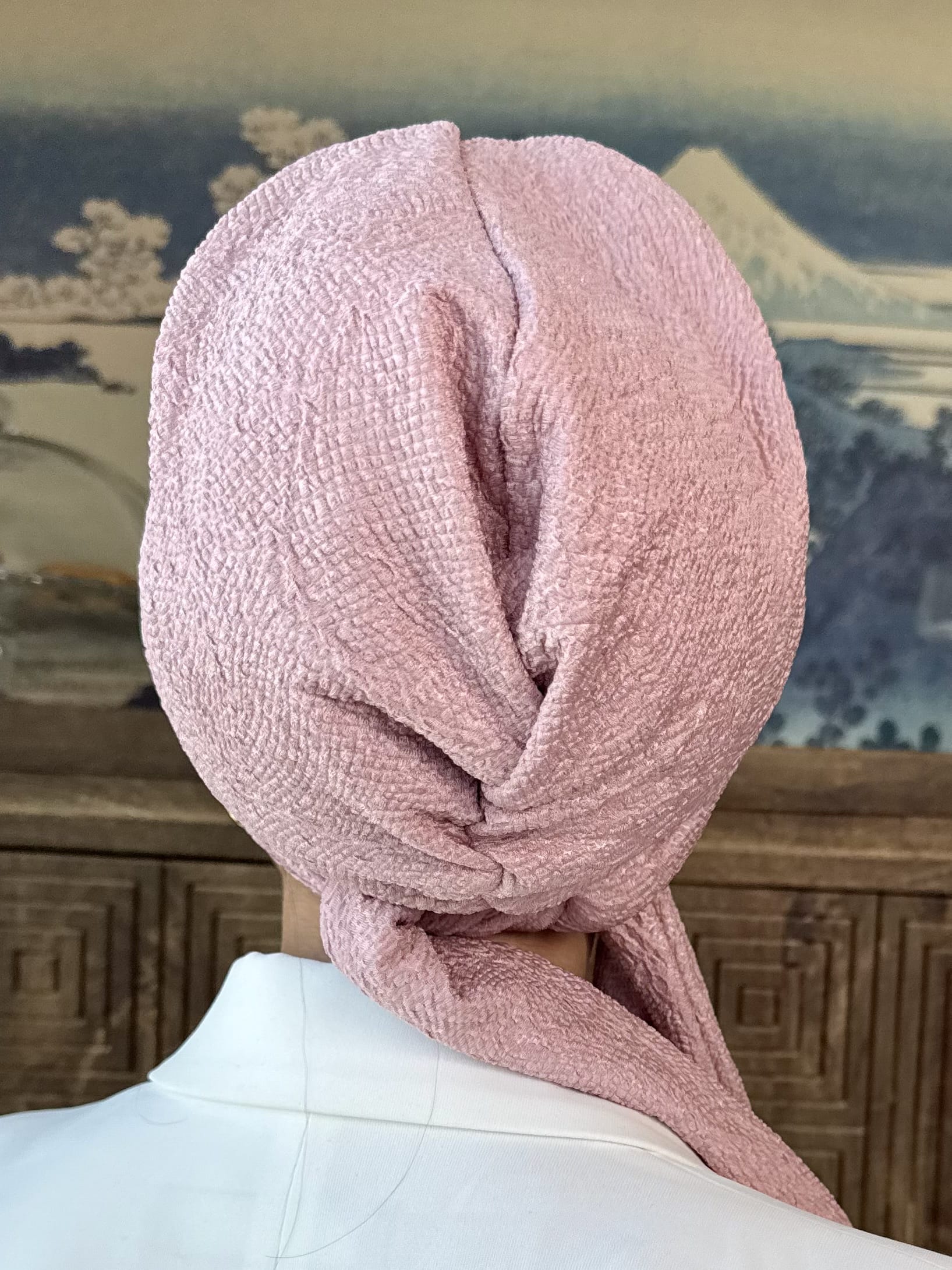 Beanie Wrap - Pink Rose