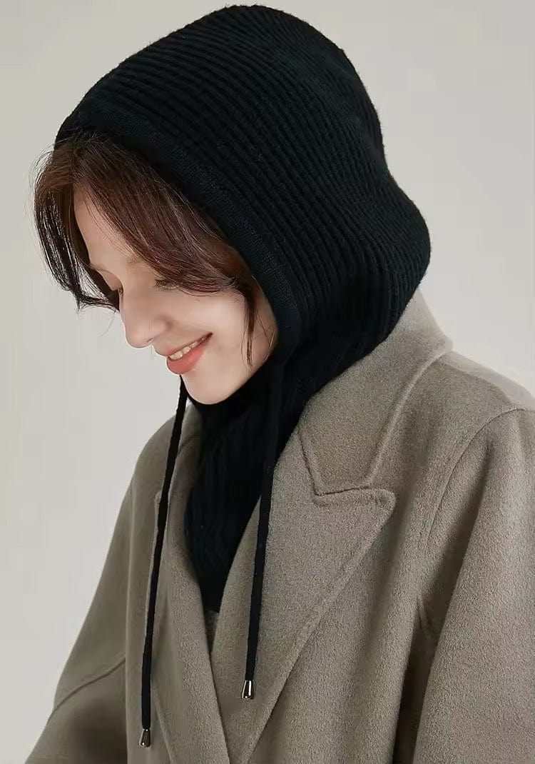 Hoodie Balaclava - Black - Turban Couture