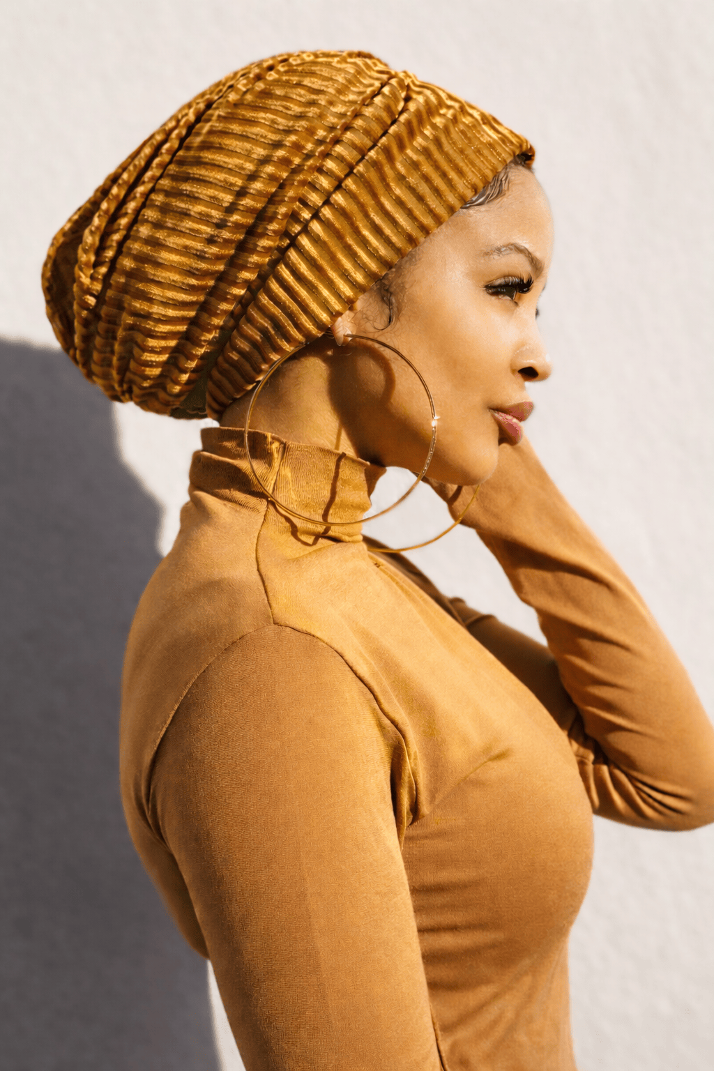 Beanie Velvet - Yellow Gold