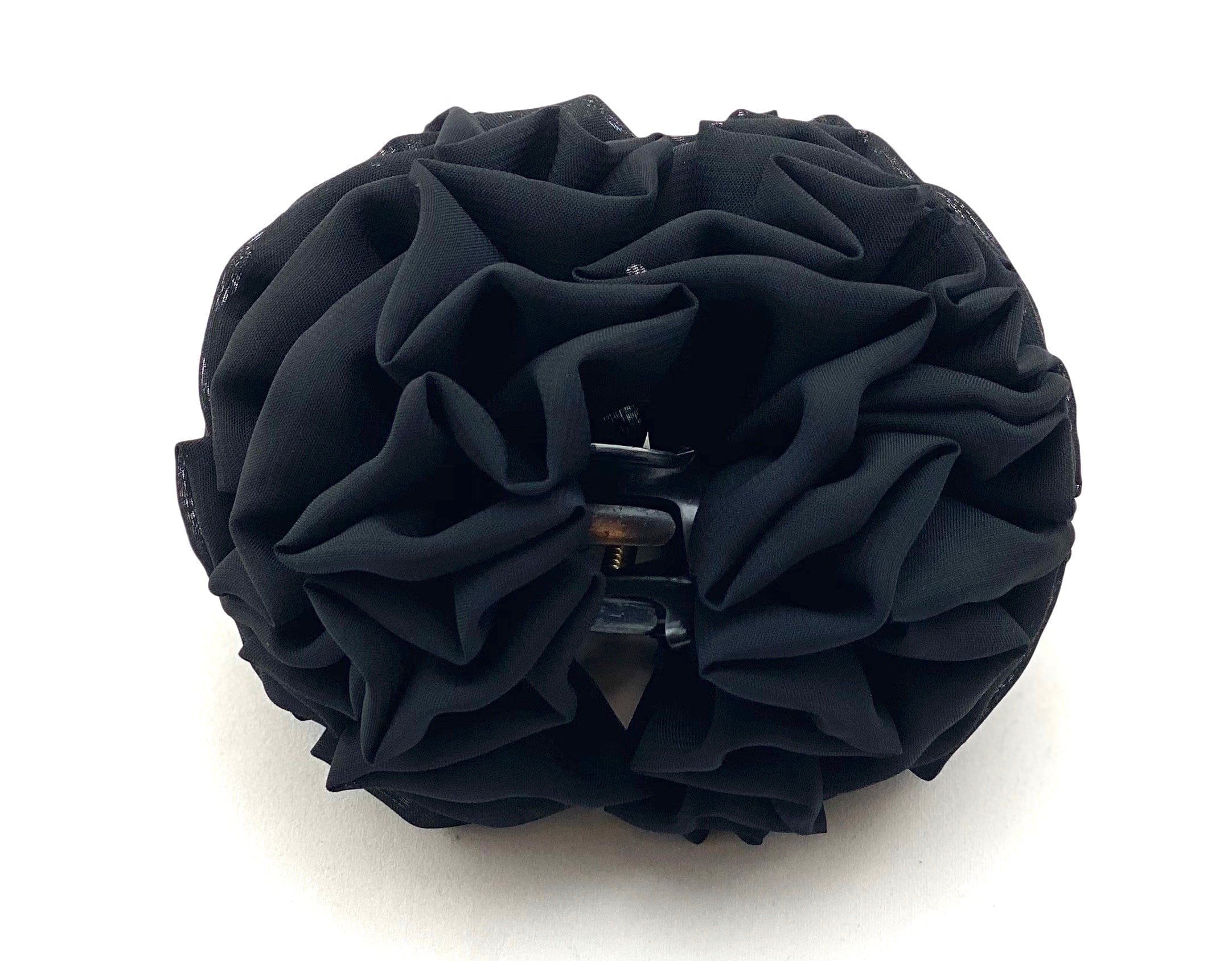 Volumizing Scrunchie Hair Clip - Medium Size - Black - Turban Couture