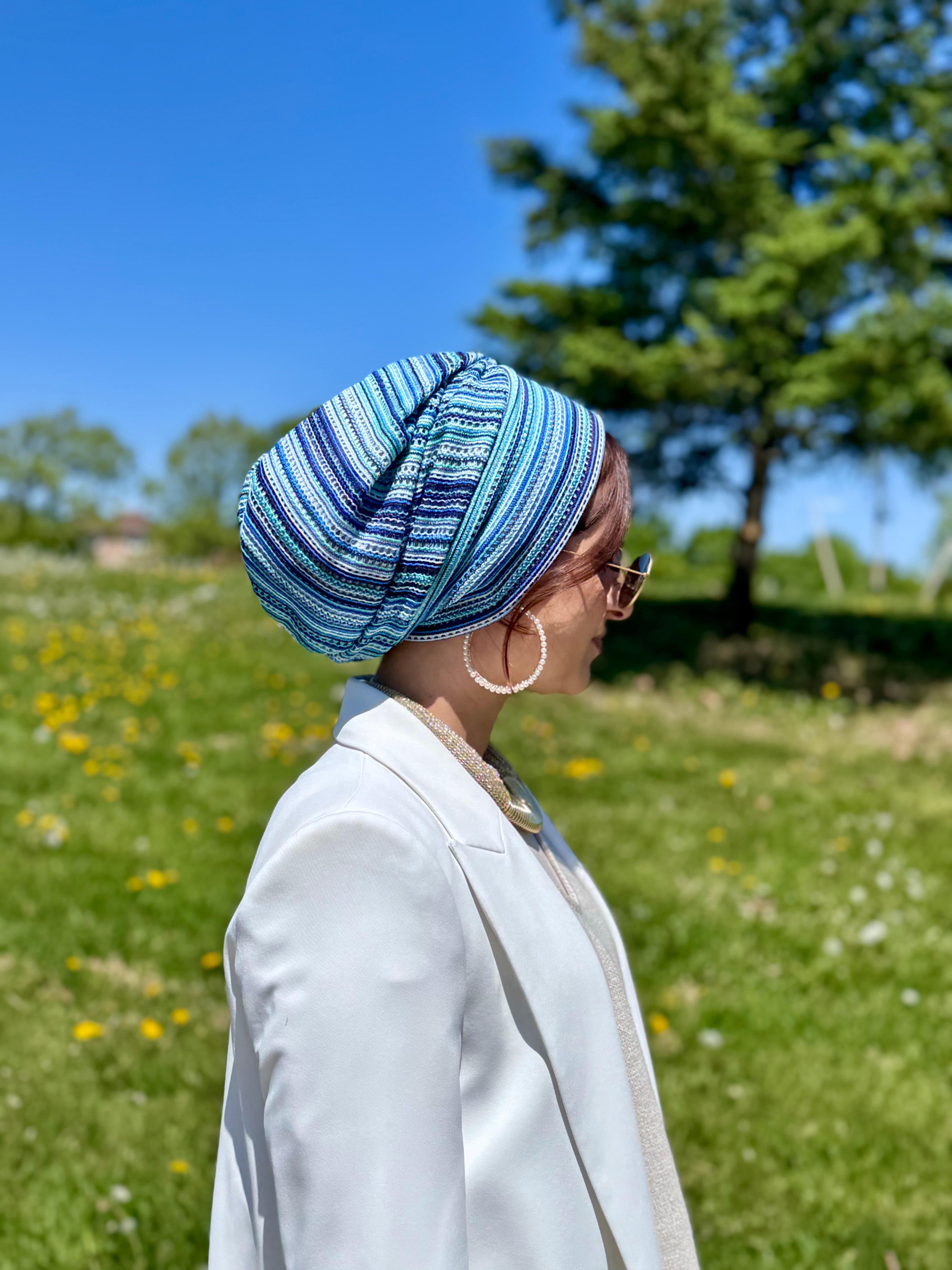 Beanie Knit - Blue Navy - Turban Couture