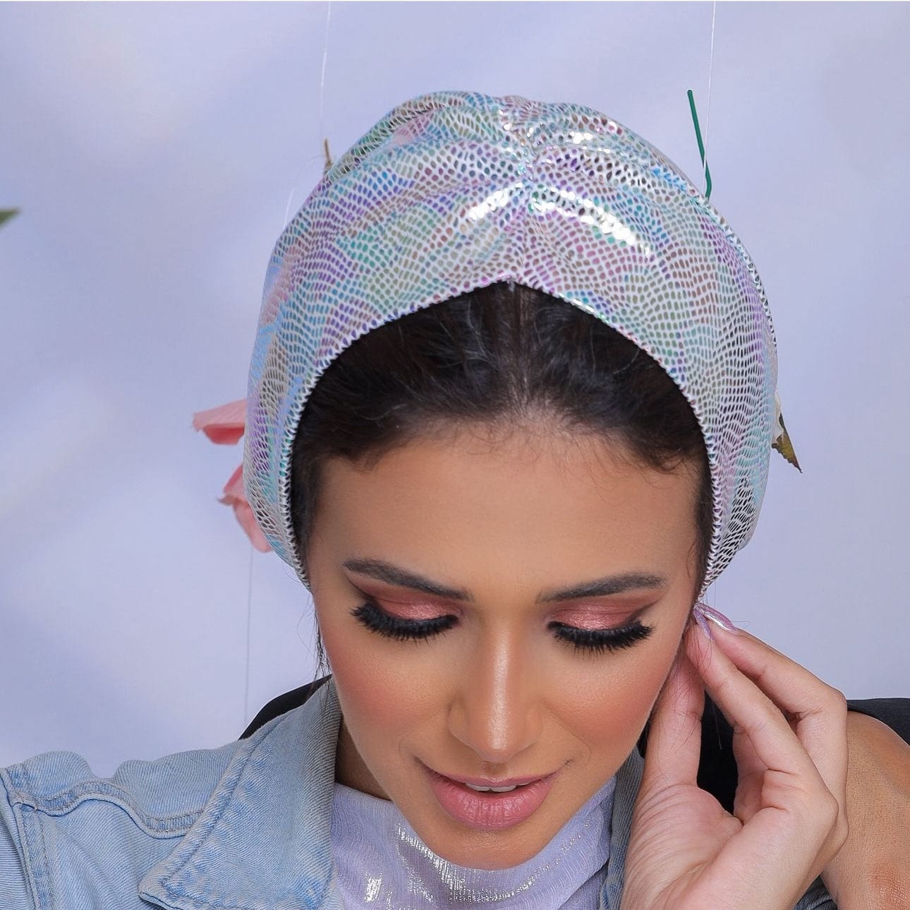 Beanie Metallic - Colorful Silver - Turban Couture