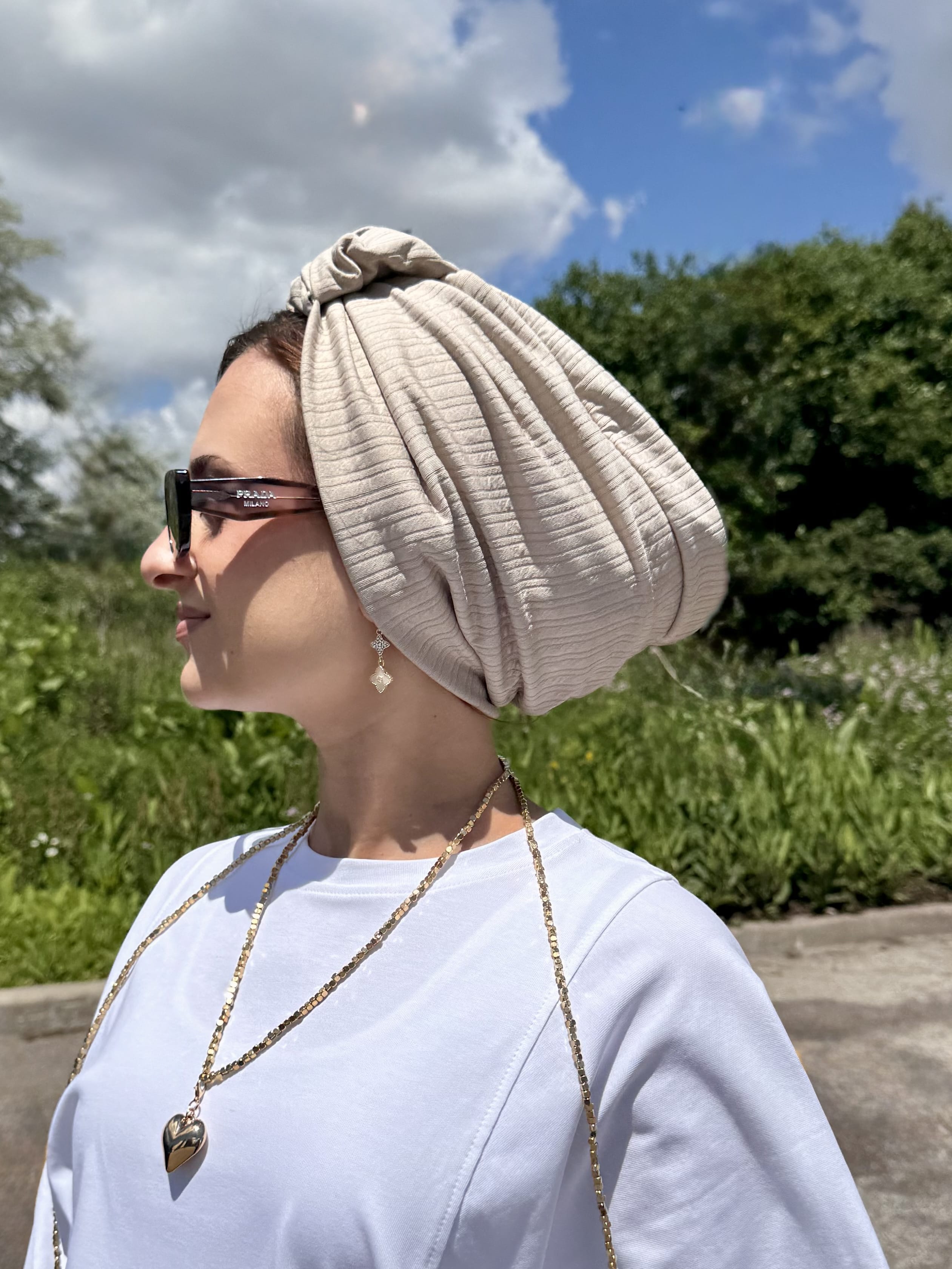Beanie knot - Sand