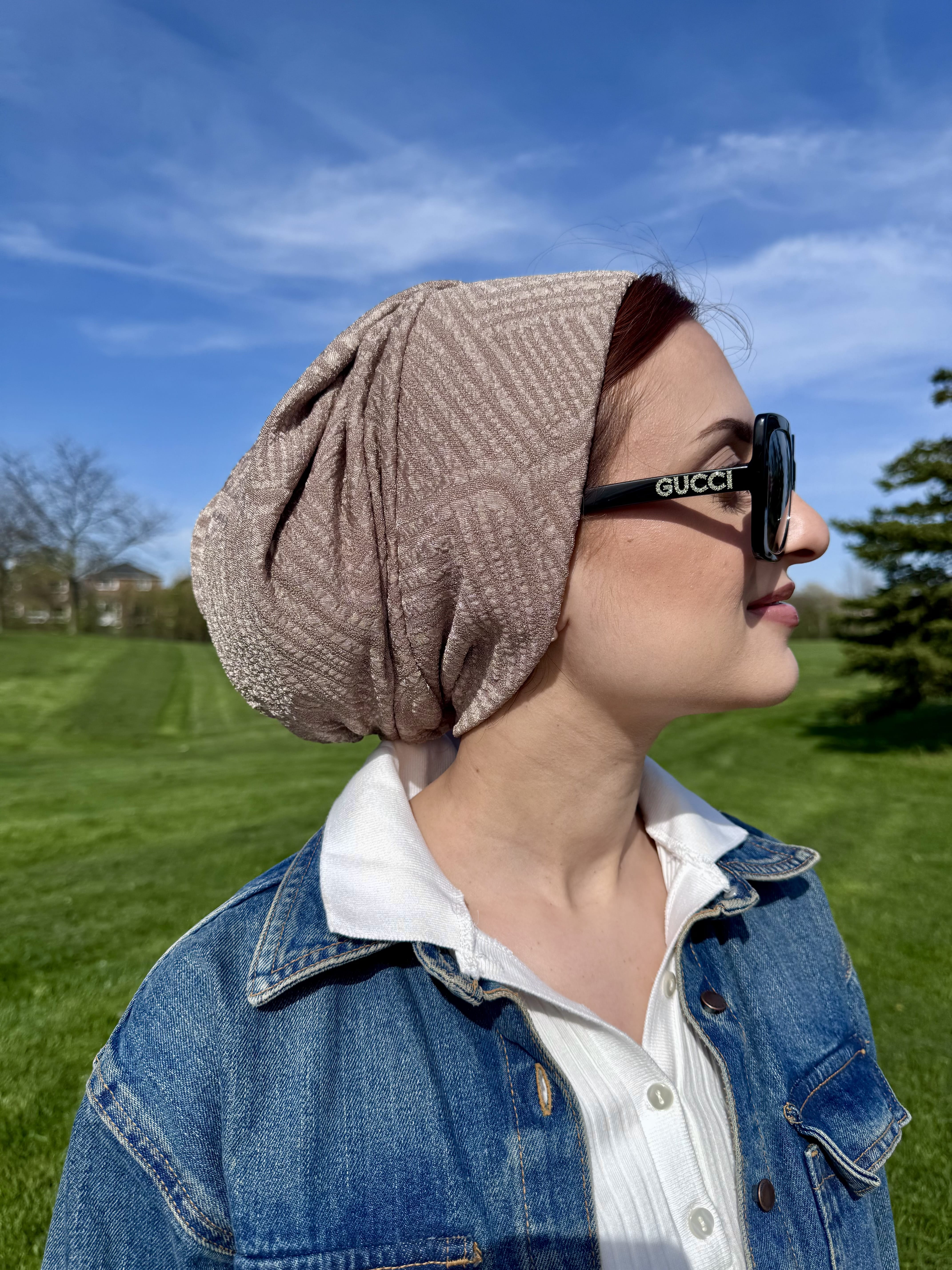 Beanie Printed - Mocha Muse