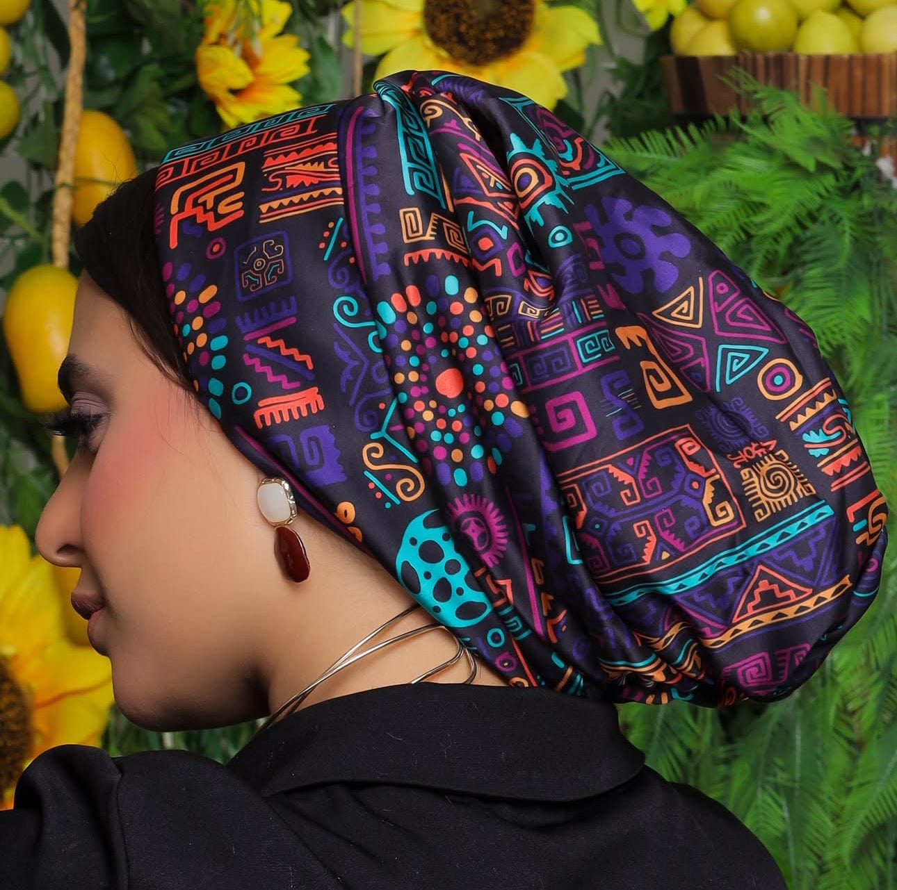 Beanie Satin - Africa - Turban Couture