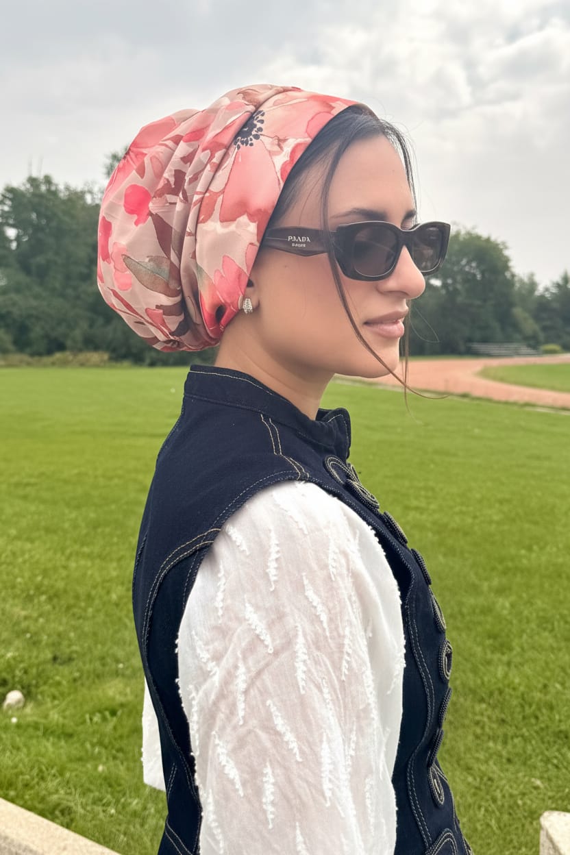 Beanie Satin - Floral