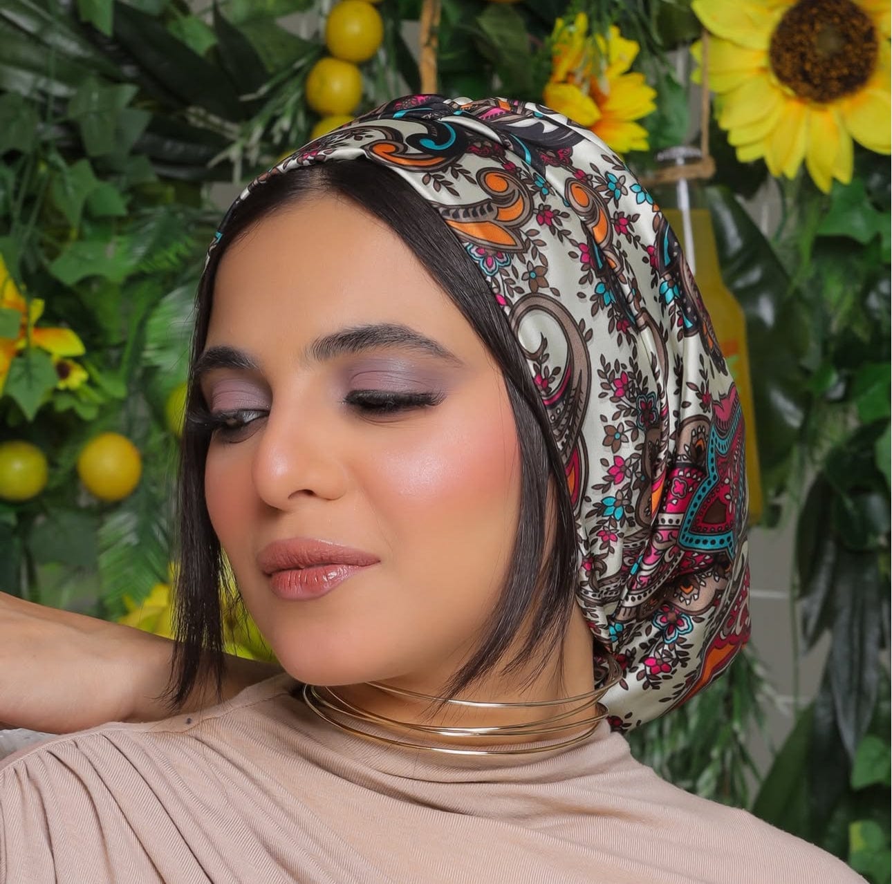 Beanie Satin - Paisley