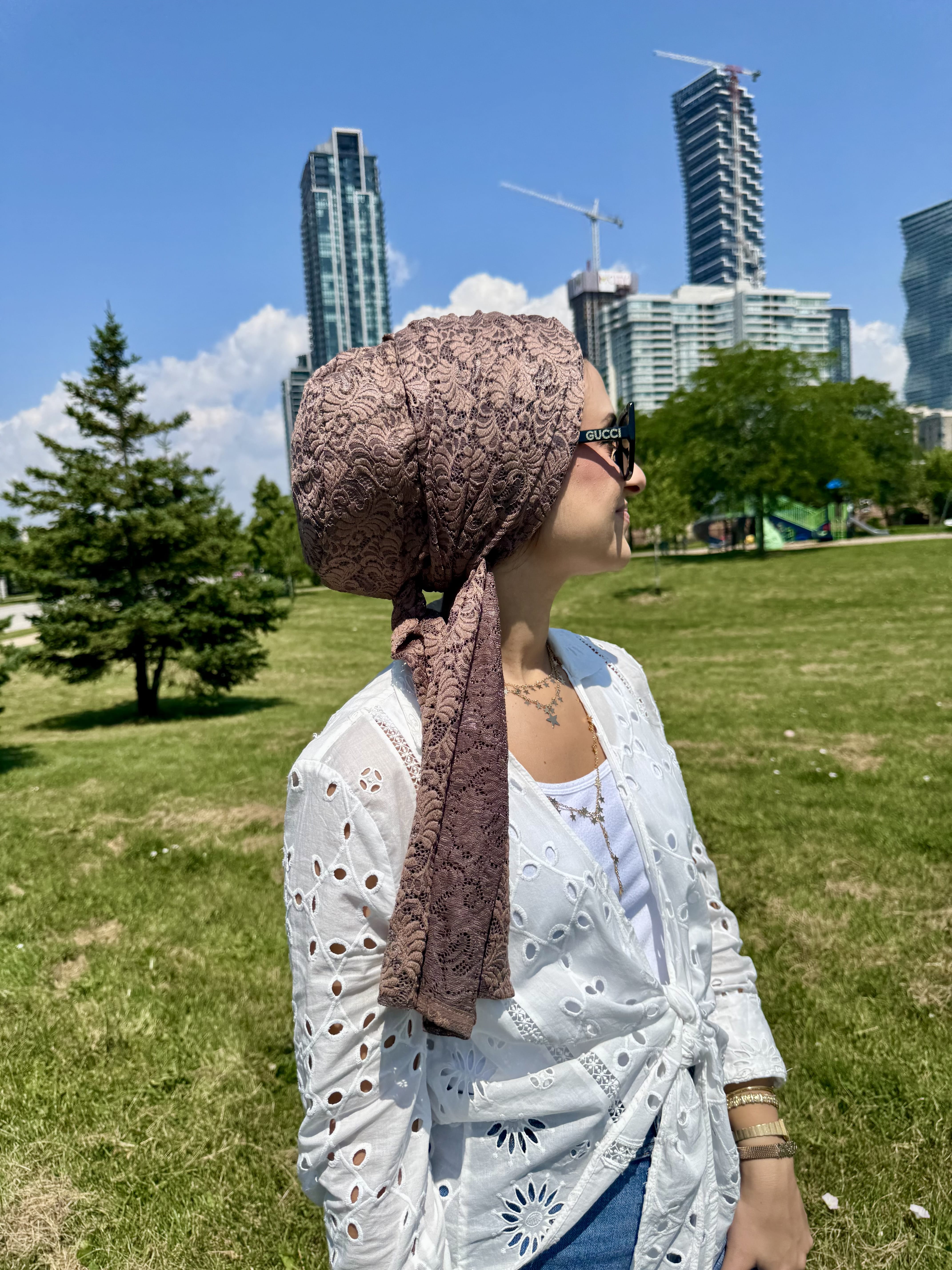 Beanie Wrap Lace - New Chocolate