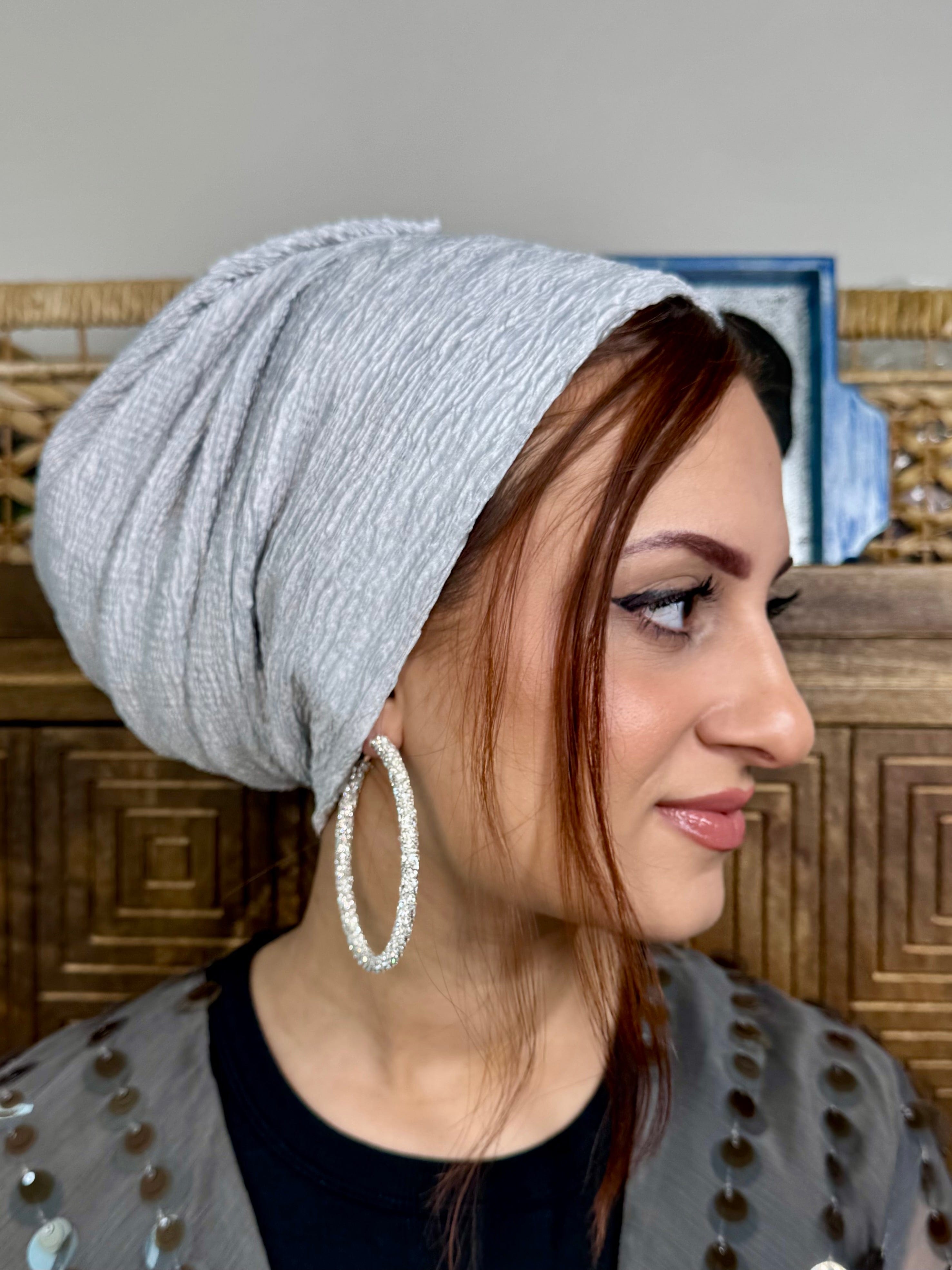 Beanie Rippled - Light Grey