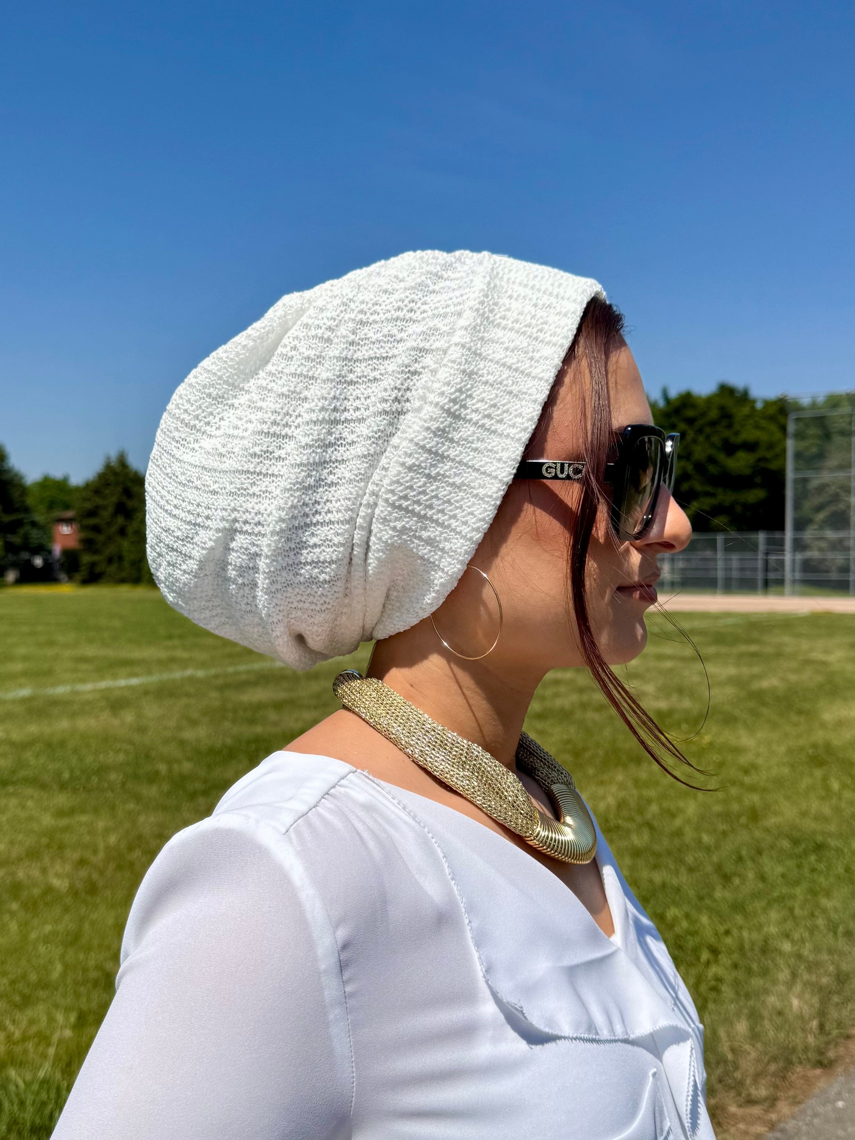Beanie Knit - Off White - Turban Couture