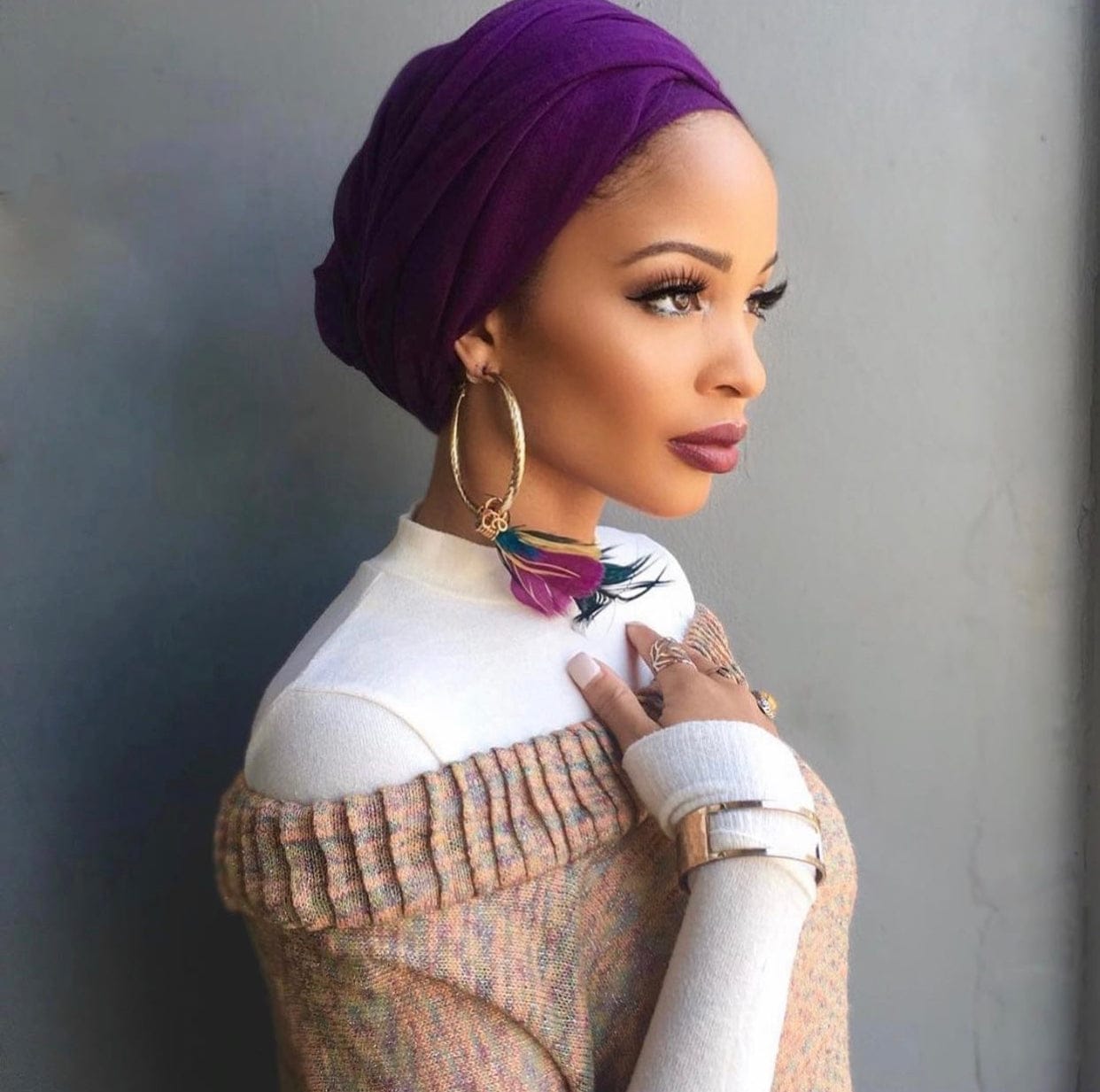 Wrap Jersey - Lilac