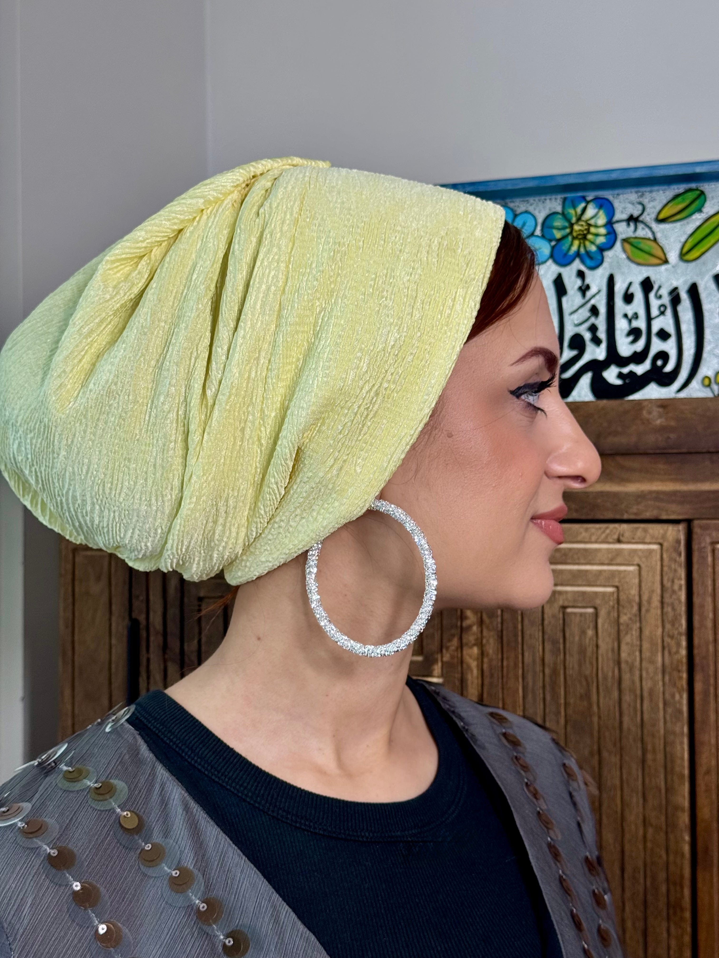 Beanie Rippled - Light Yellow