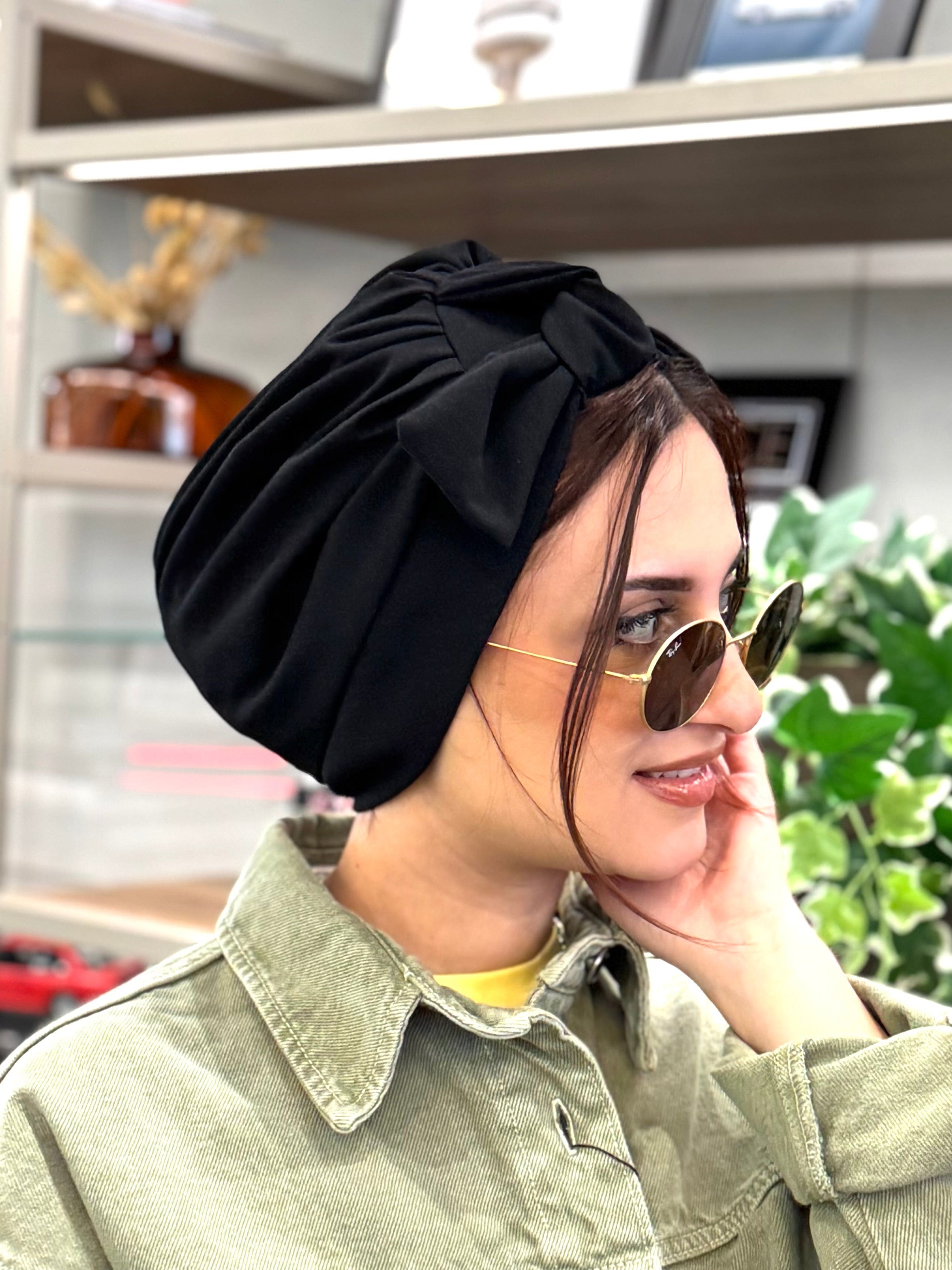 Turban Bow - Black