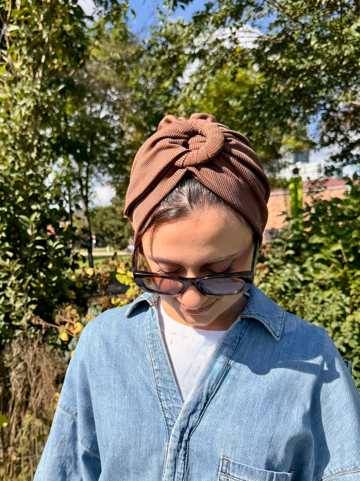 Beanie Ring Ribbed Jersey - Caramel