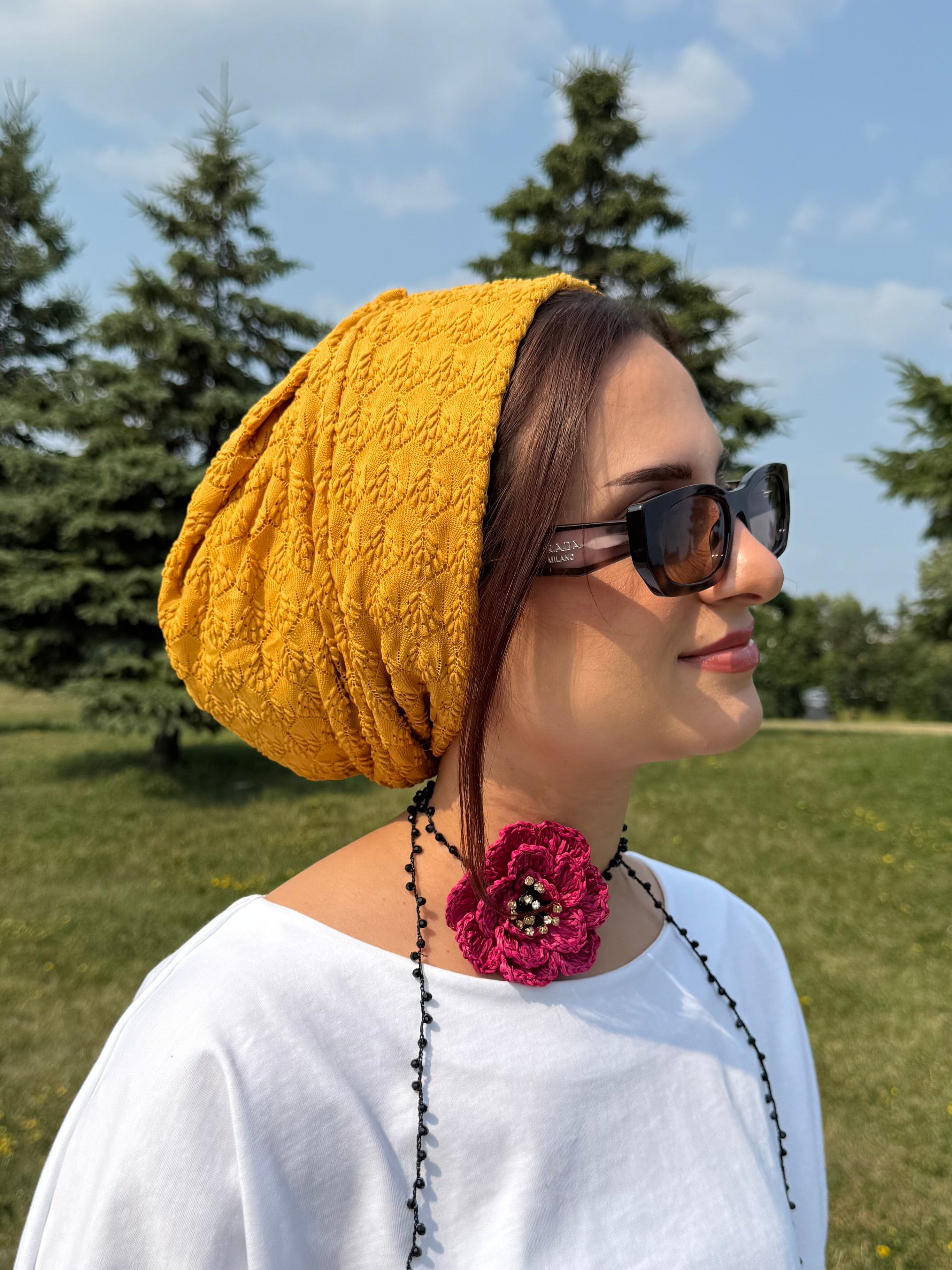 Beanie Sunbula - Yellow - Turban Couture
