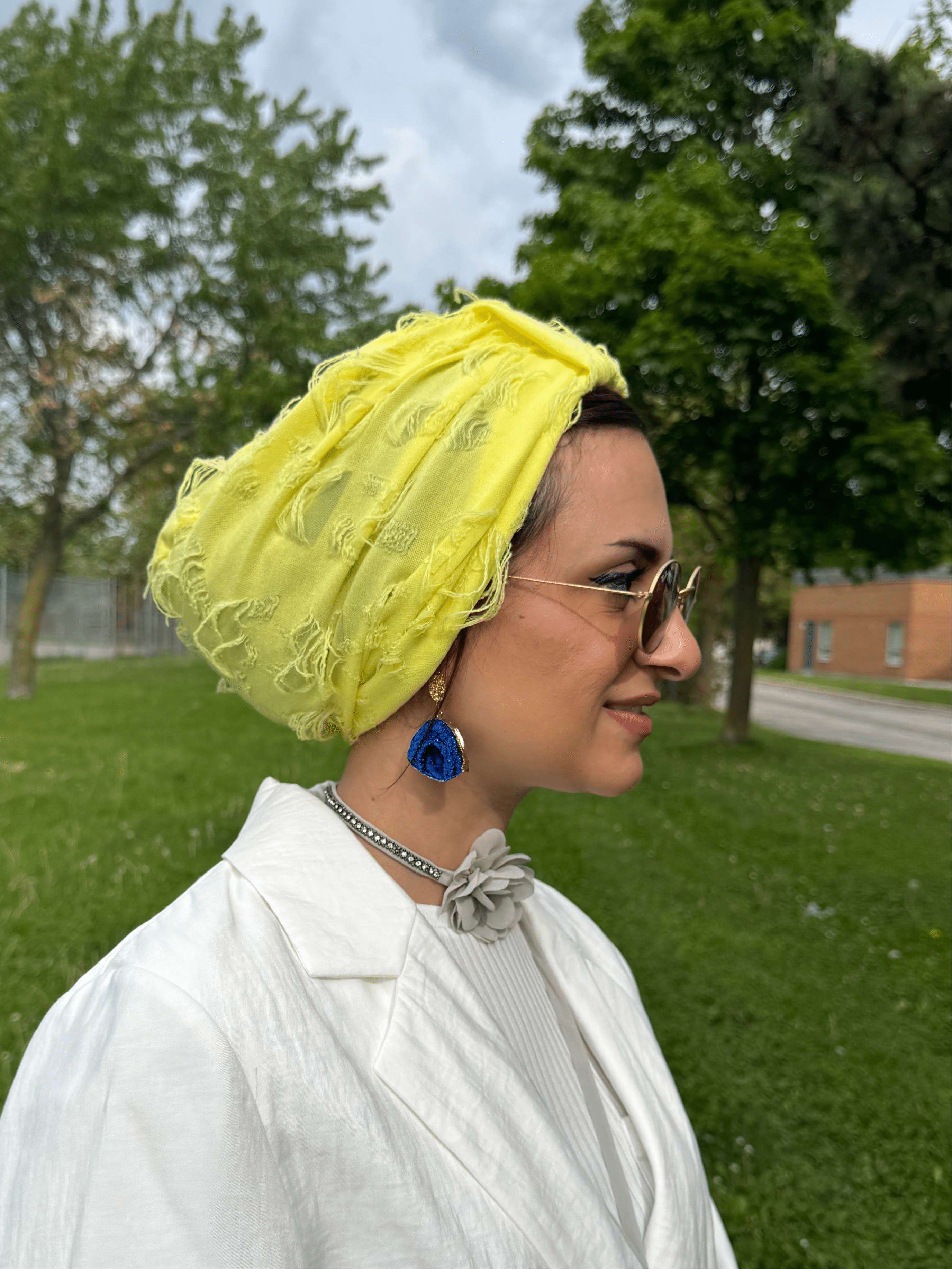 Turban Basic Ribbed - Yellow