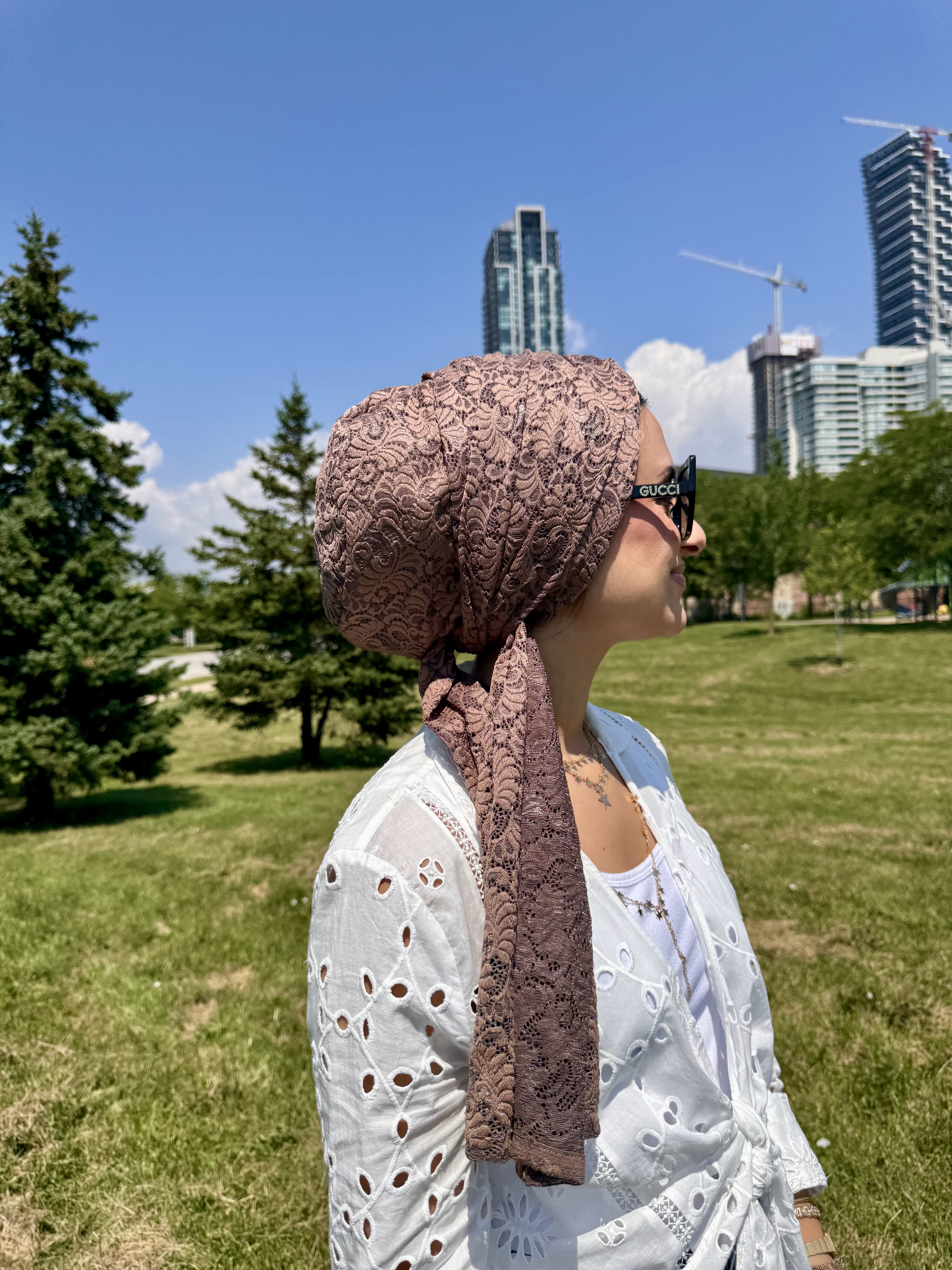 Beanie Wrap Lace - New Chocolate