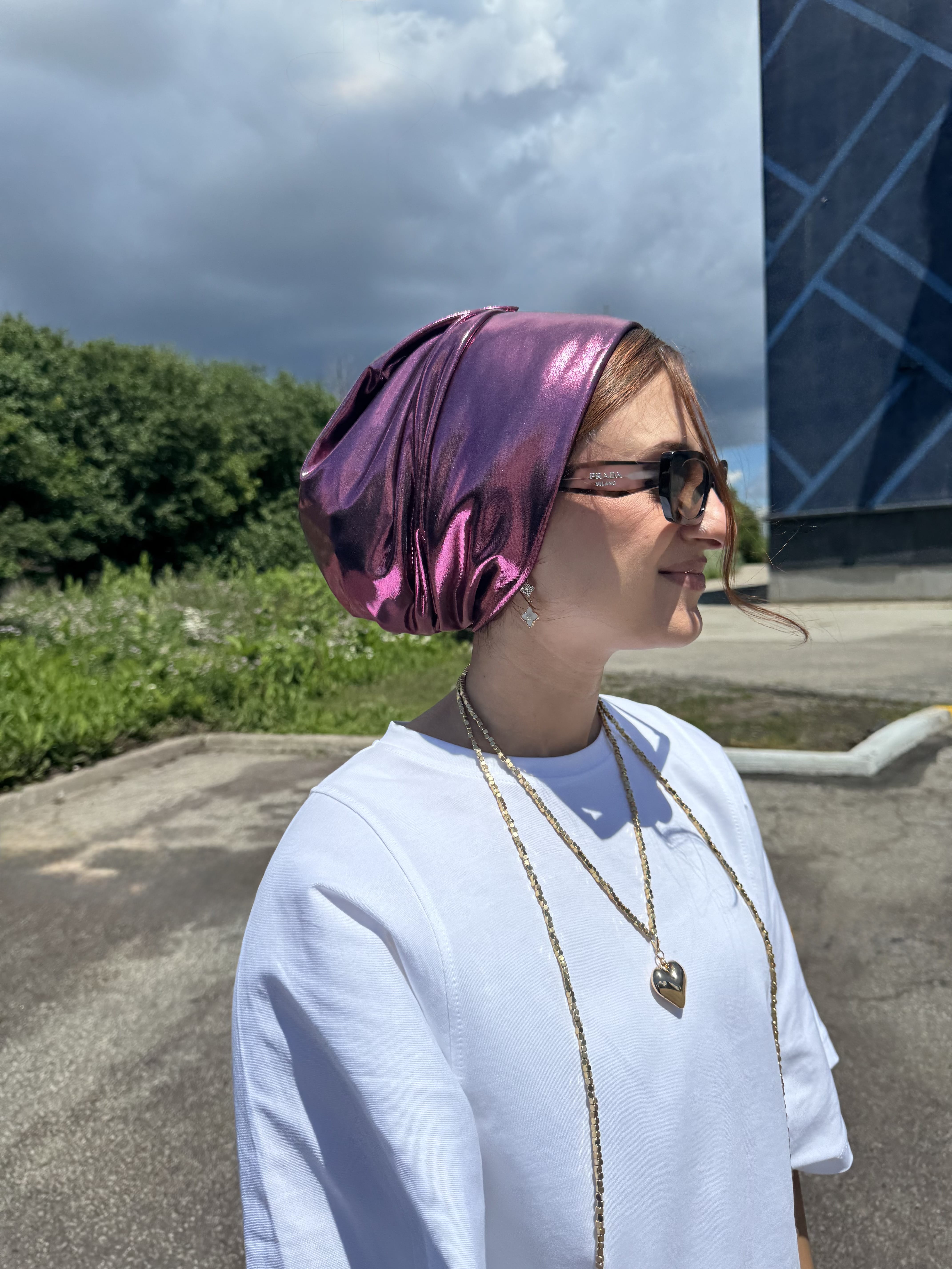 Beanie Metallic - Orchid