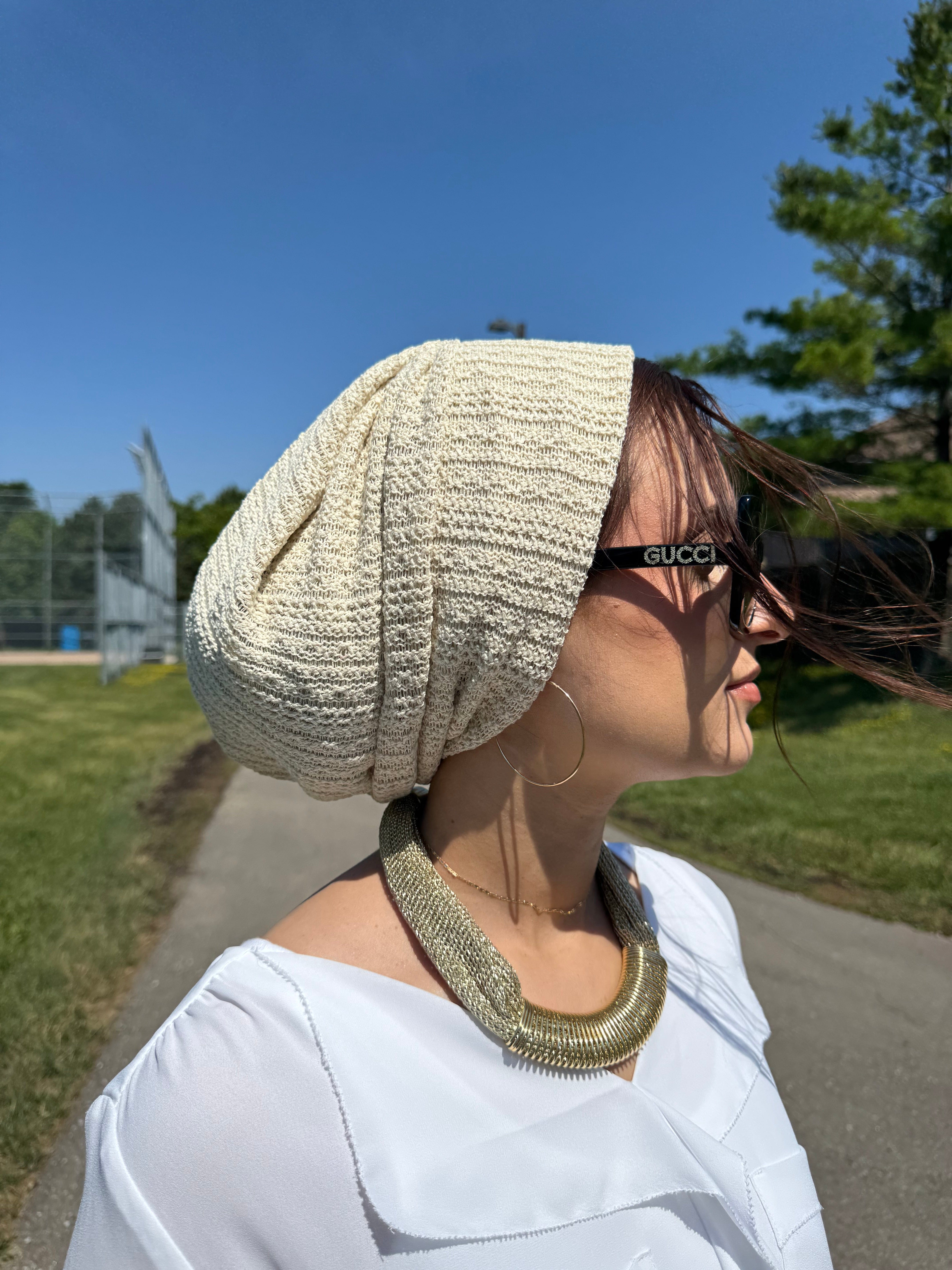 Beanie Knit - Tan - Turban Couture