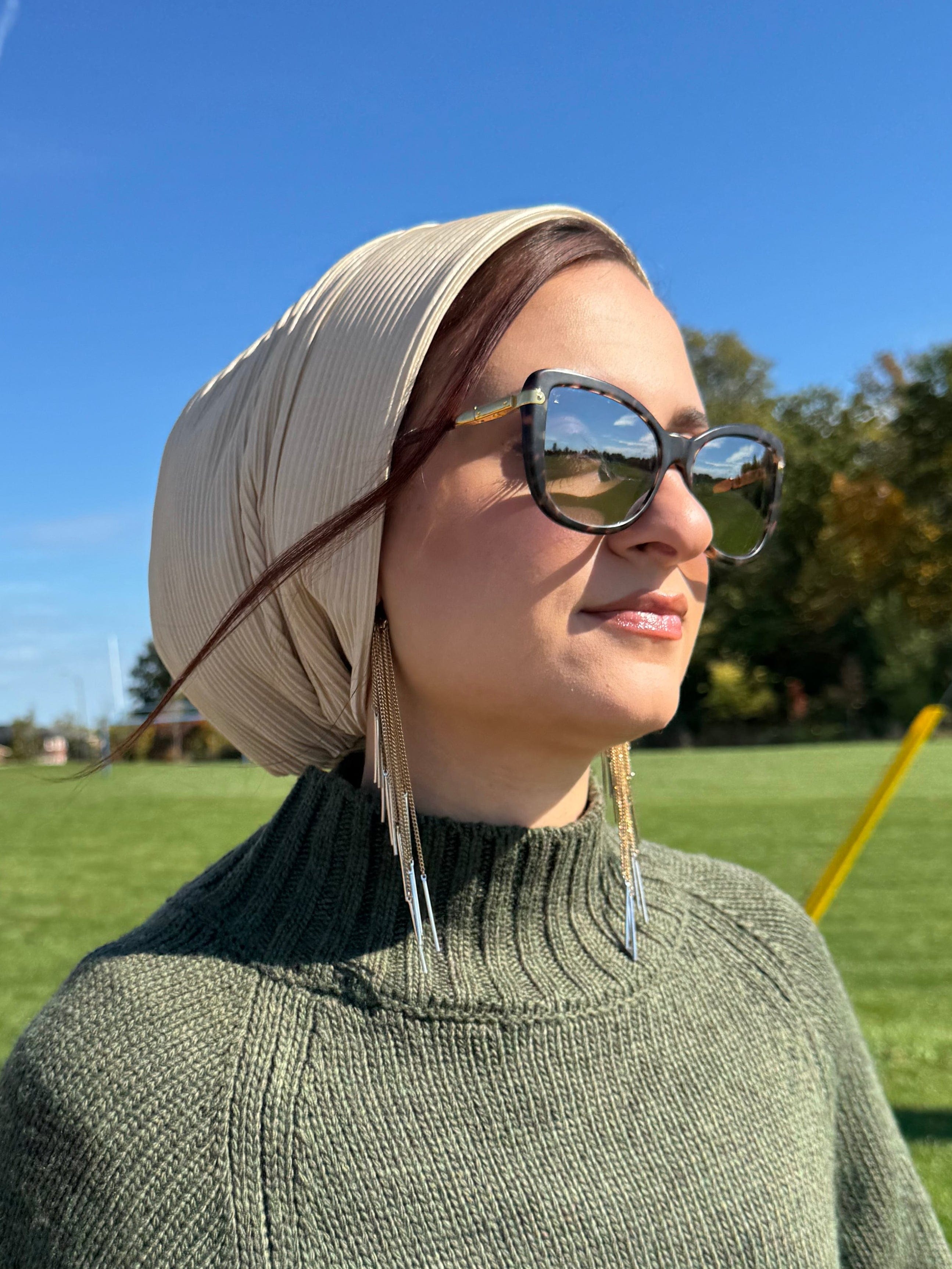 Beanie pleated - Beige