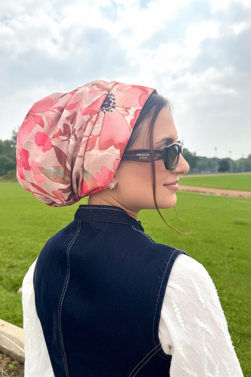 Beanie Satin - Floral