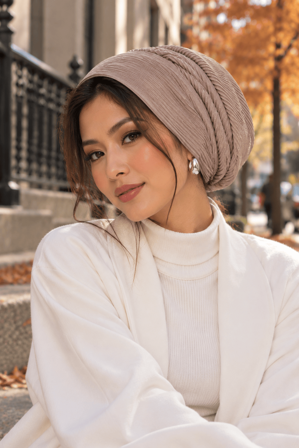 Beanie pleated - Khaki