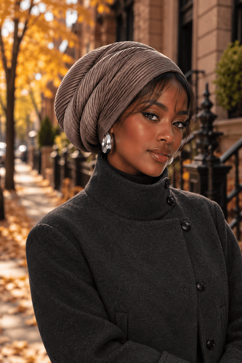 Beanie Pleated - Bronze