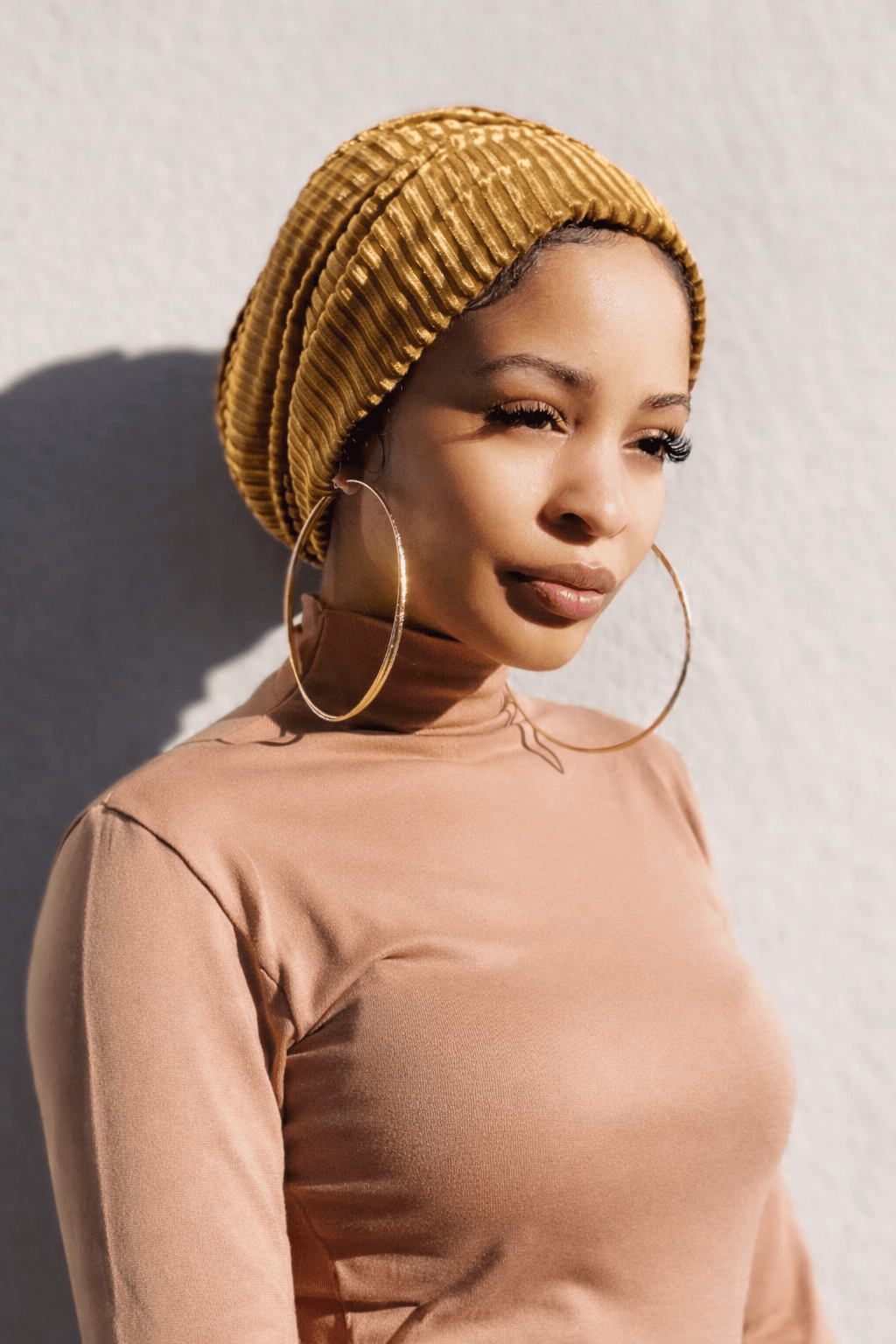 Beanie Velvet - Yellow Gold