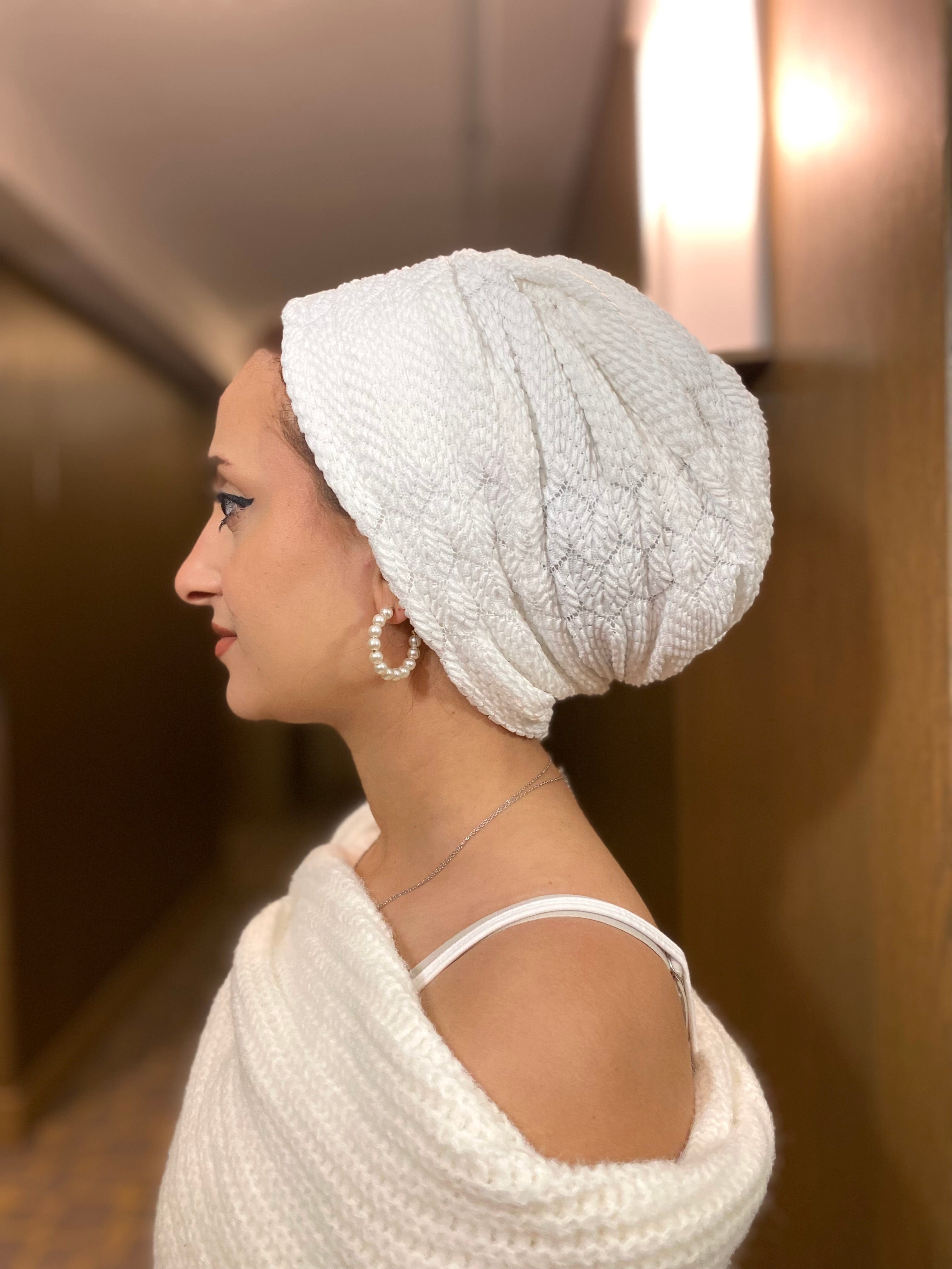 Beanie Printed - Off White