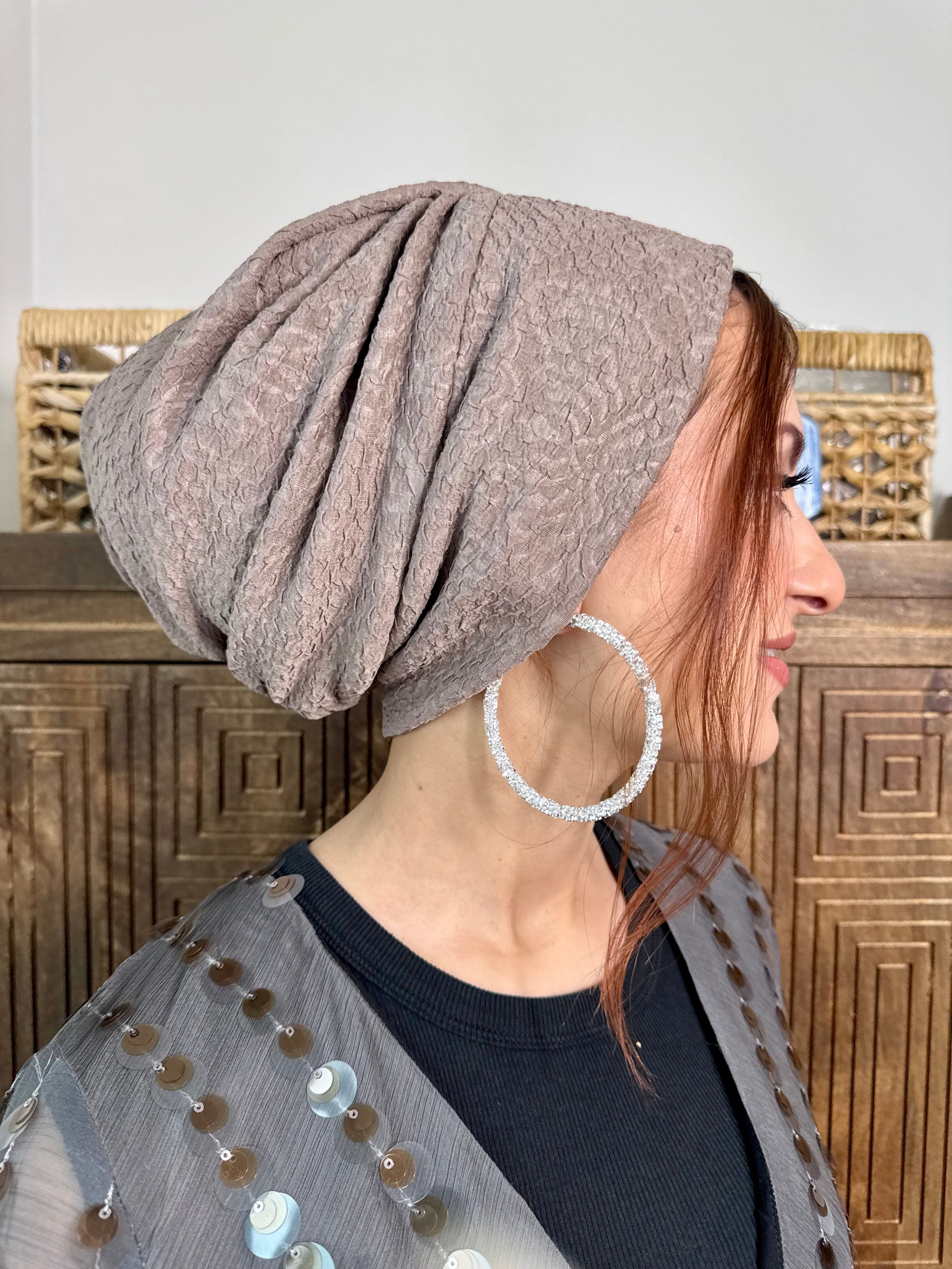 Beanie Printed - Dark Khaki