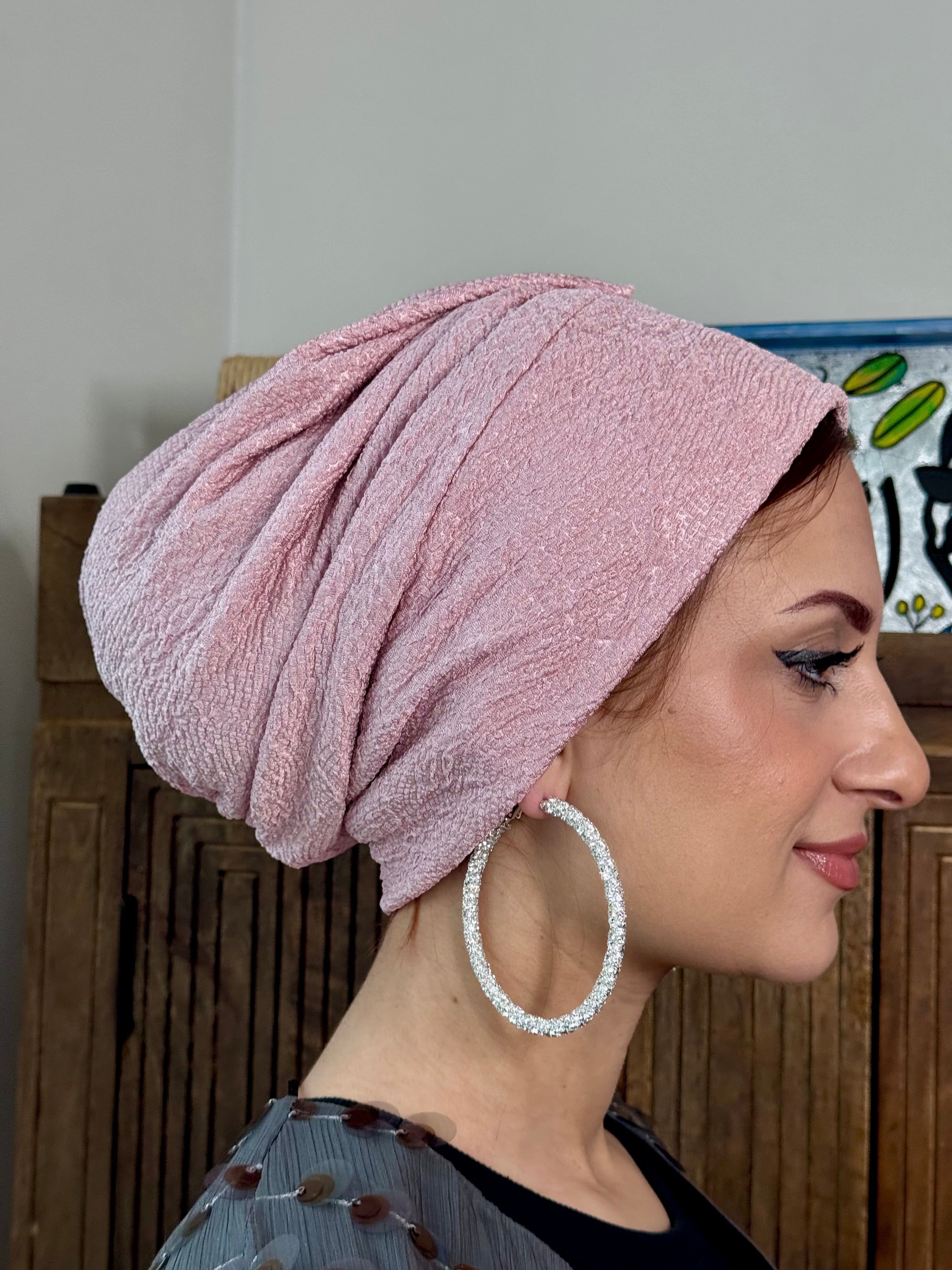 Beanie Printed - Rose Pink