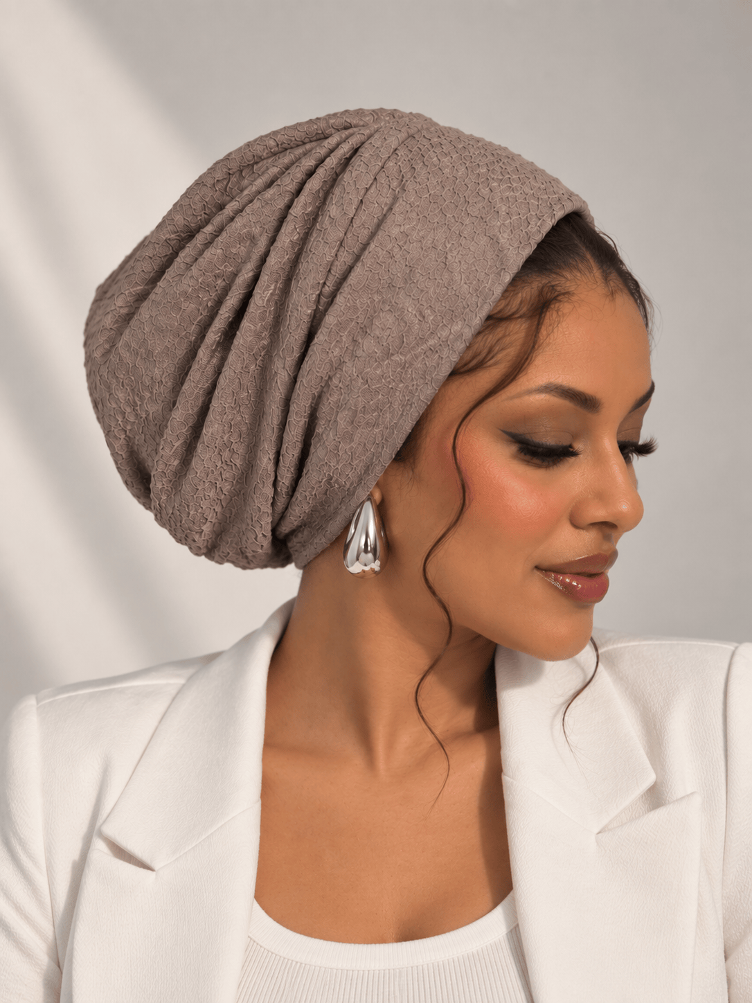 Beanie Printed - Dark Khaki