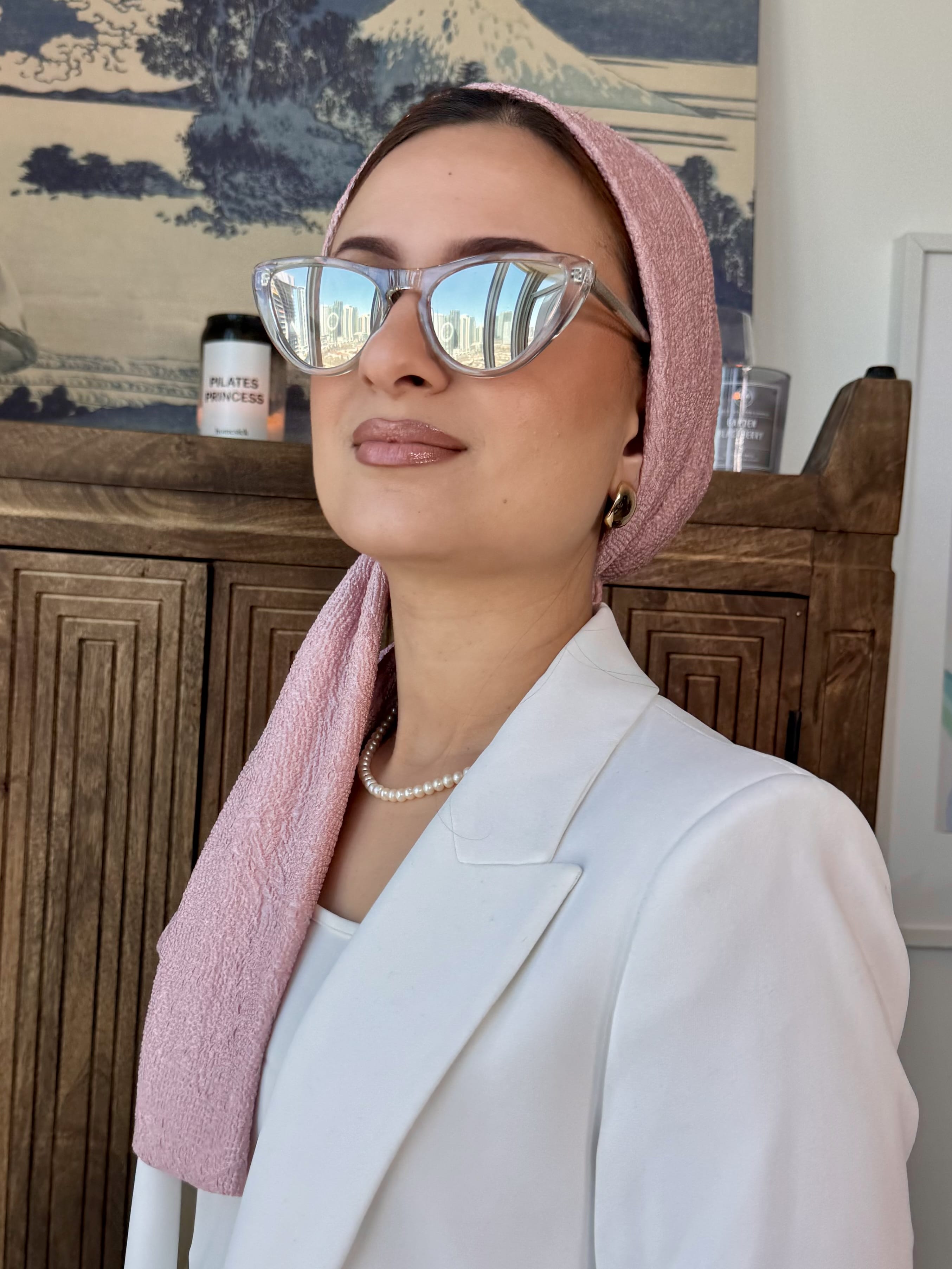 Beanie Wrap - Pink Rose