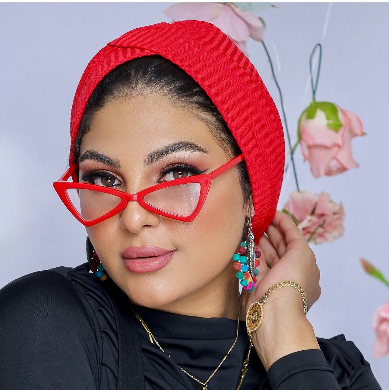 Beanie Ribbed Cross Front Jersey - Red ❤️