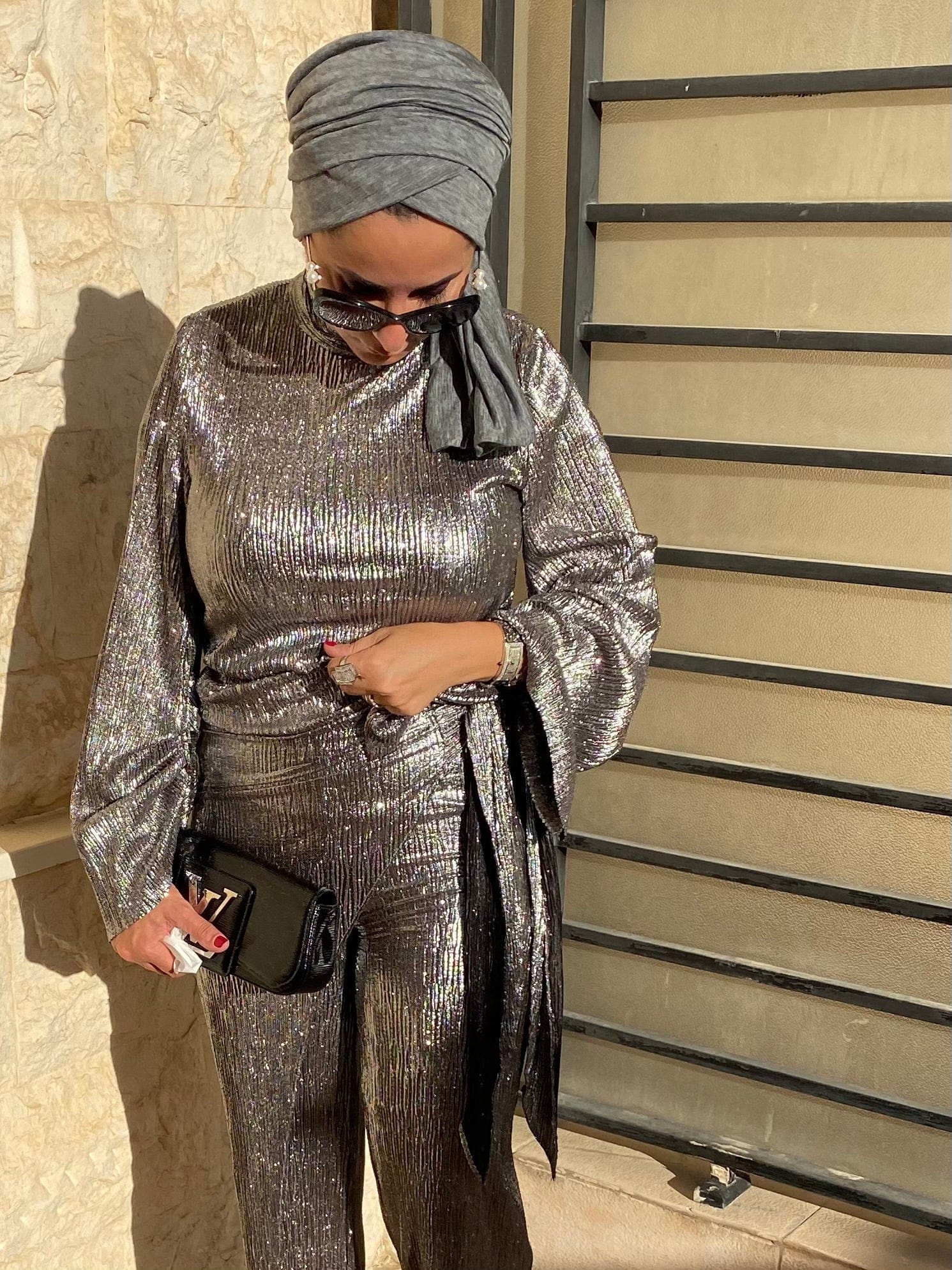 Wrap - Grey - Turban Couture