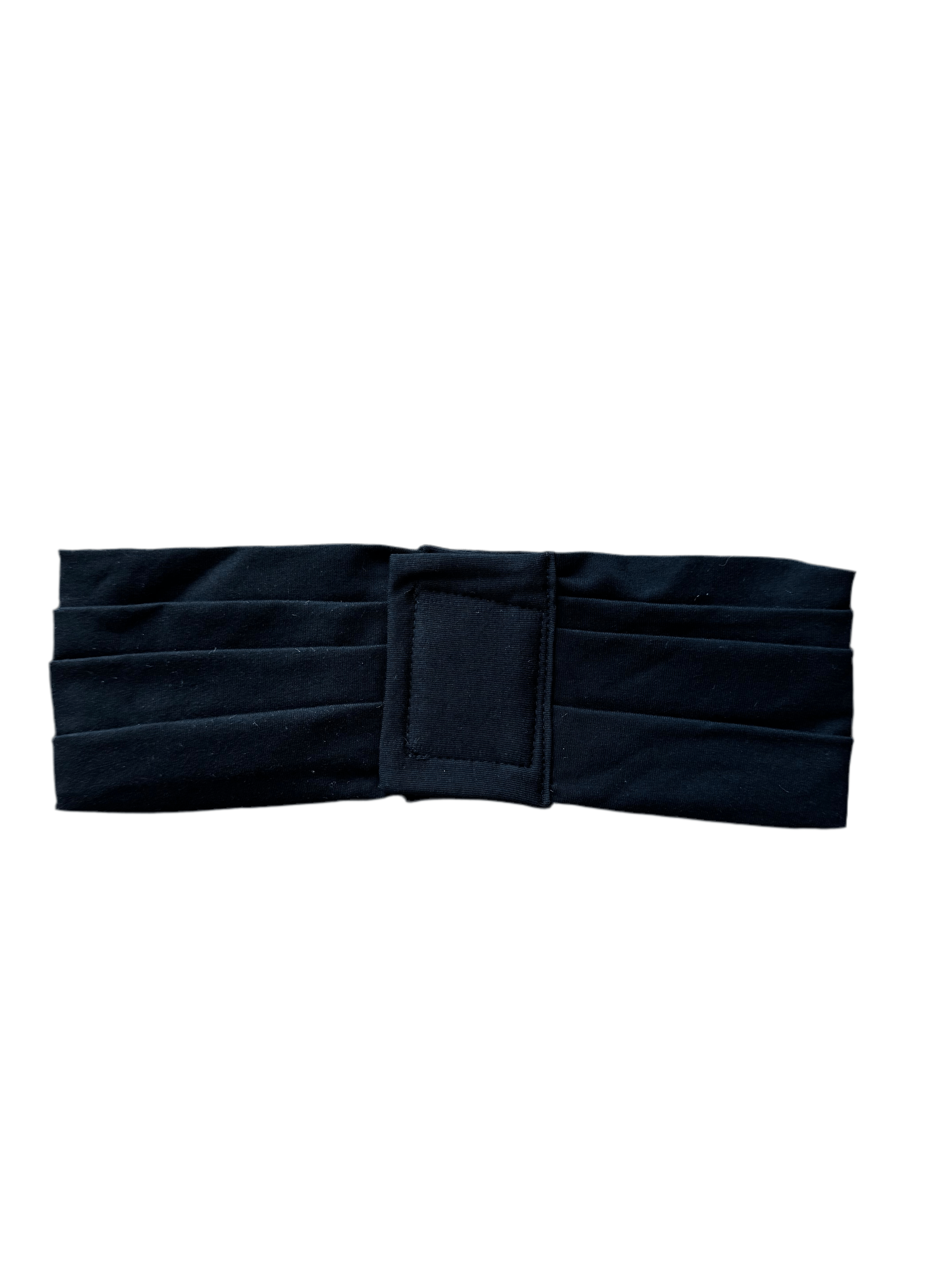 Beanie 2 pieces Jersey Set - Black - Turban Couture