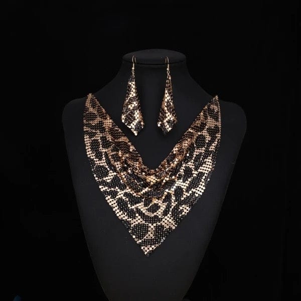 Chocker - Gold and Black - Turban Couture