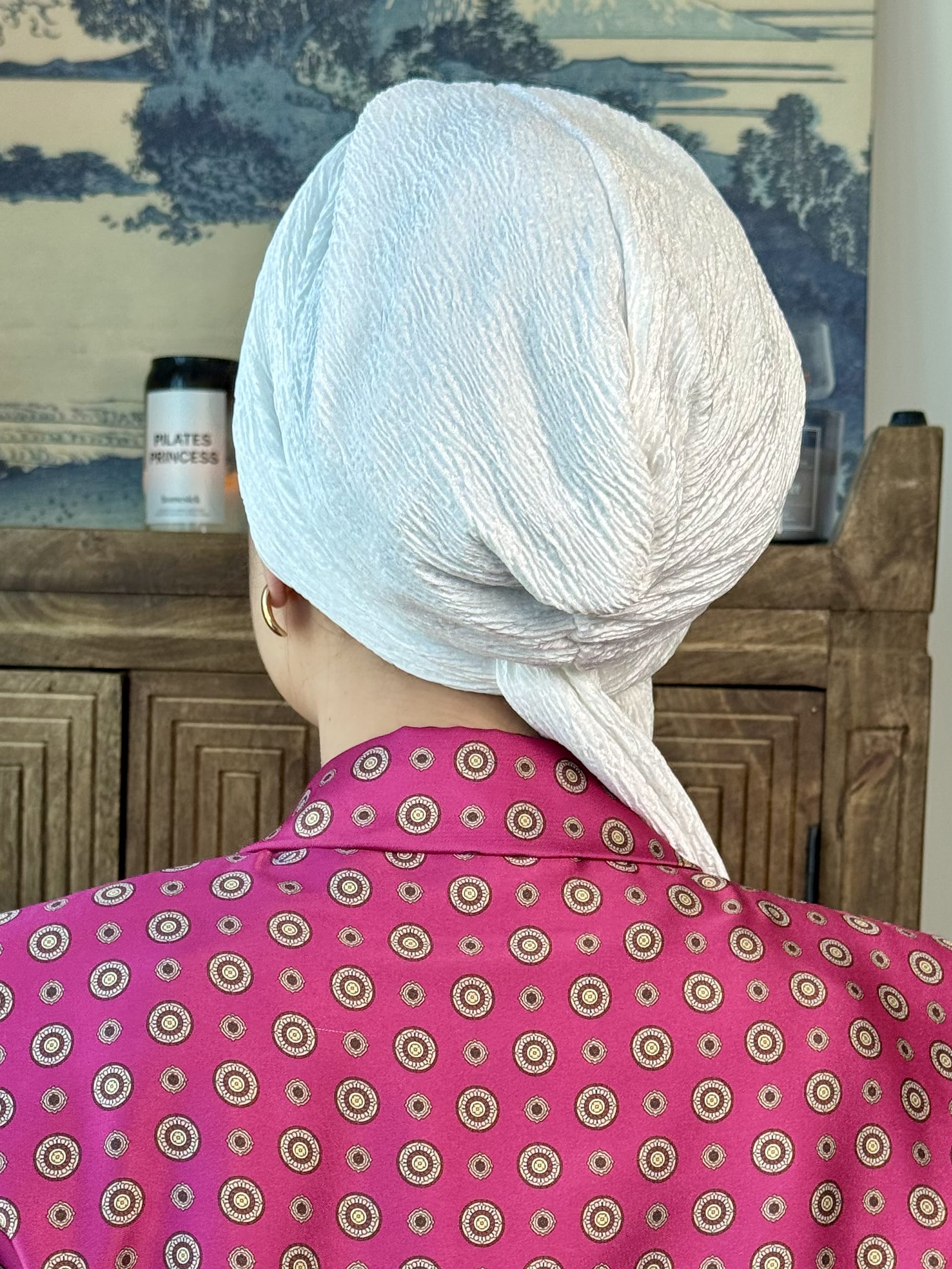 Beanie Wrap - White