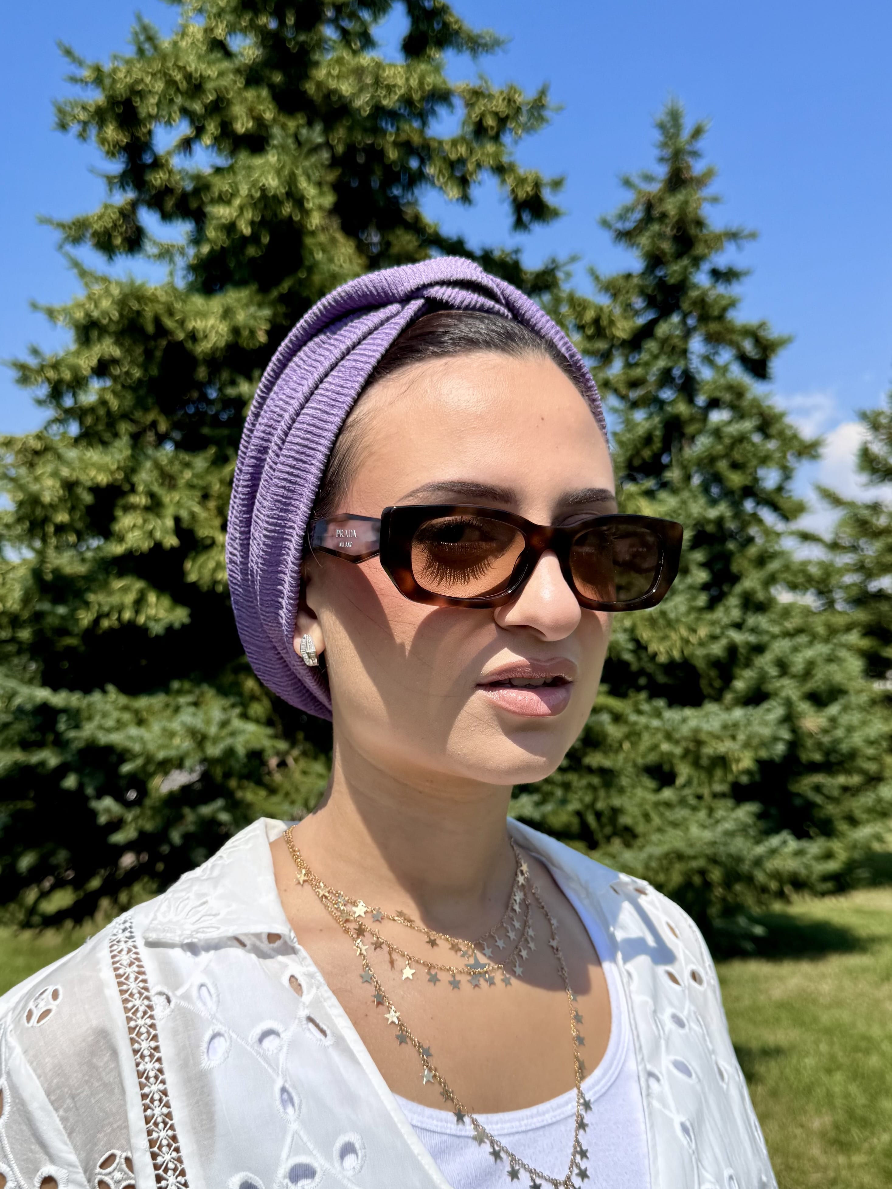 Beanie Twist Cross - Lavender