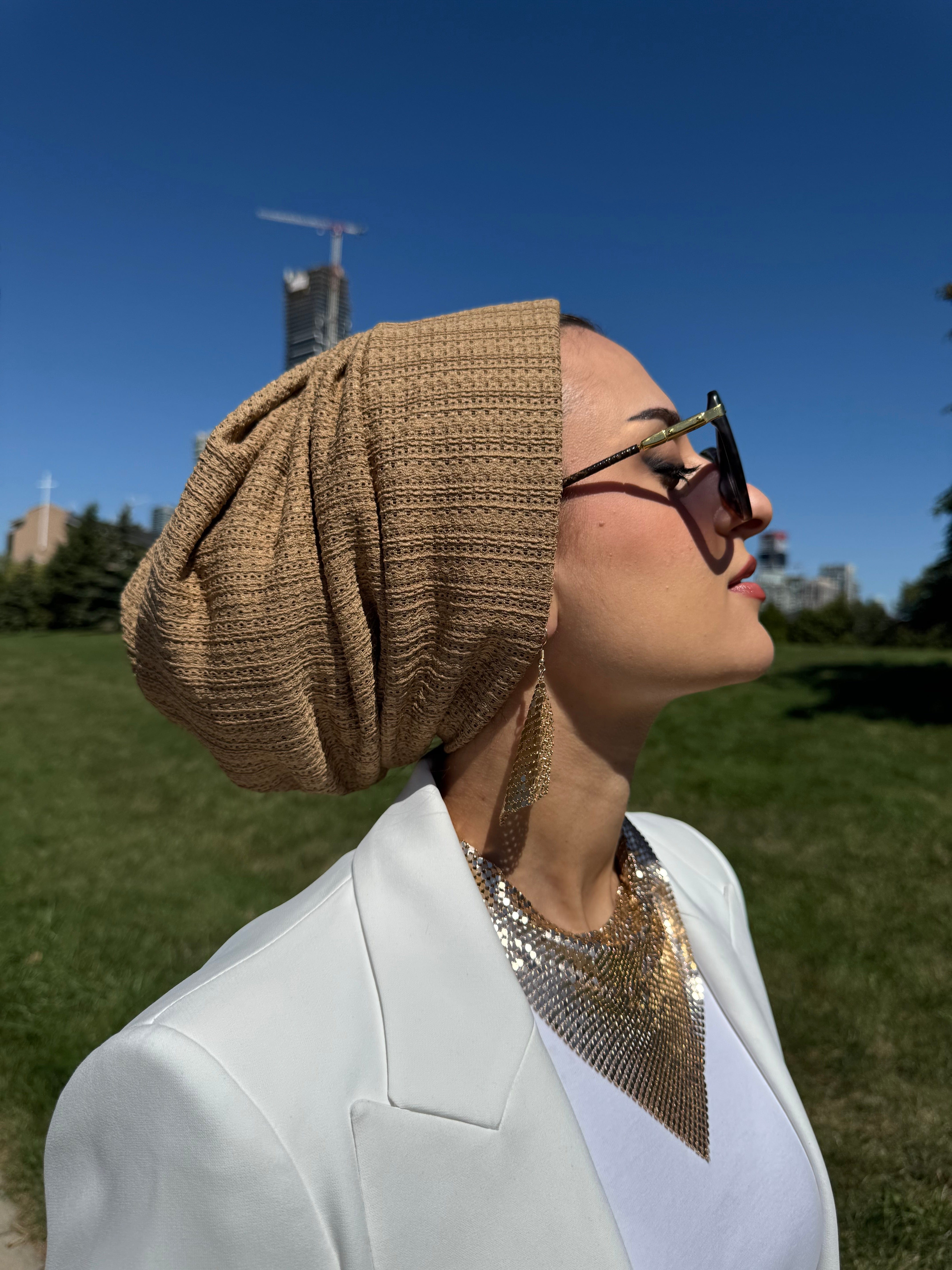 Beanie Knit - Khaki - Turban Couture