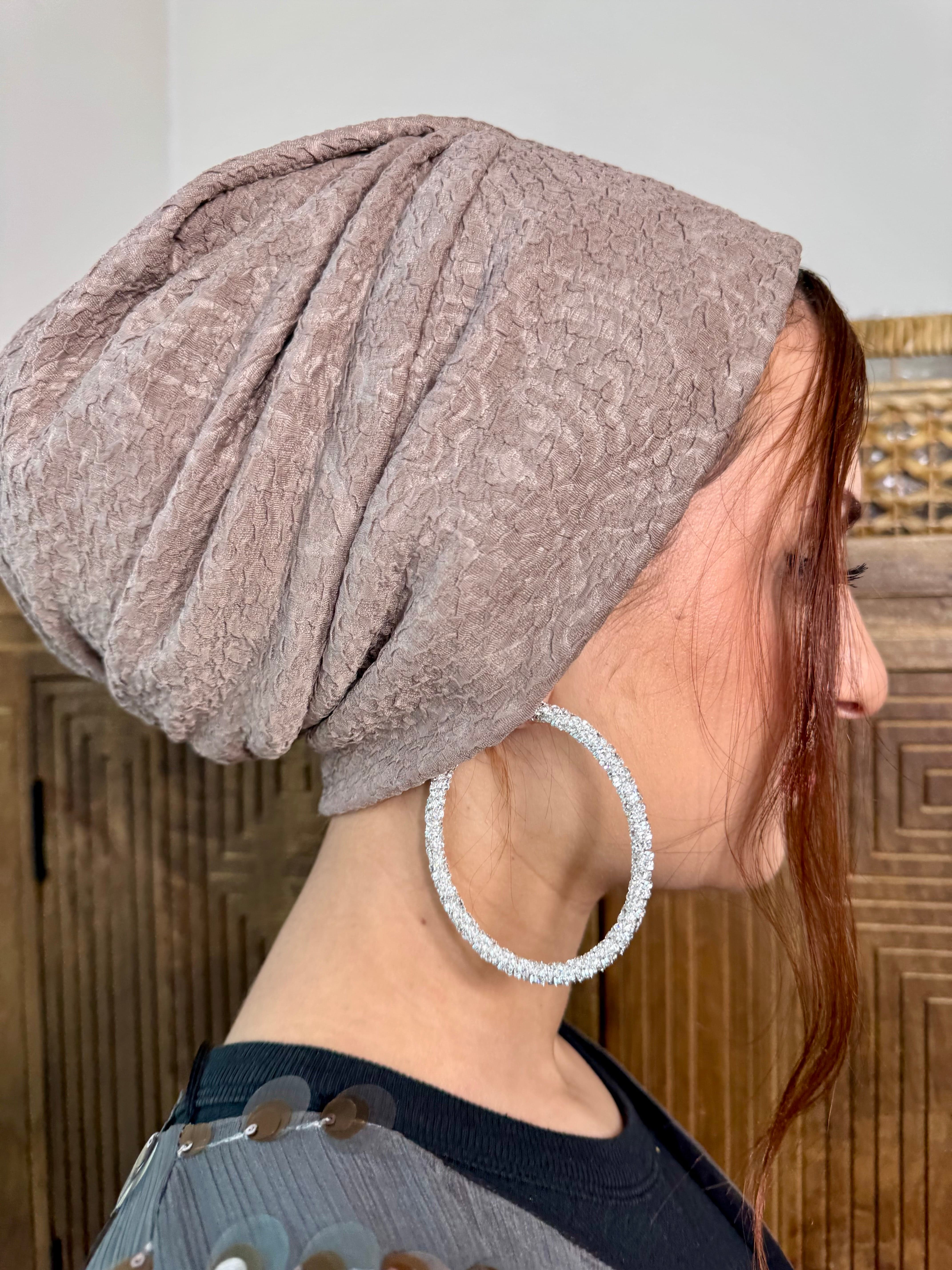 Beanie Printed - Dark Khaki