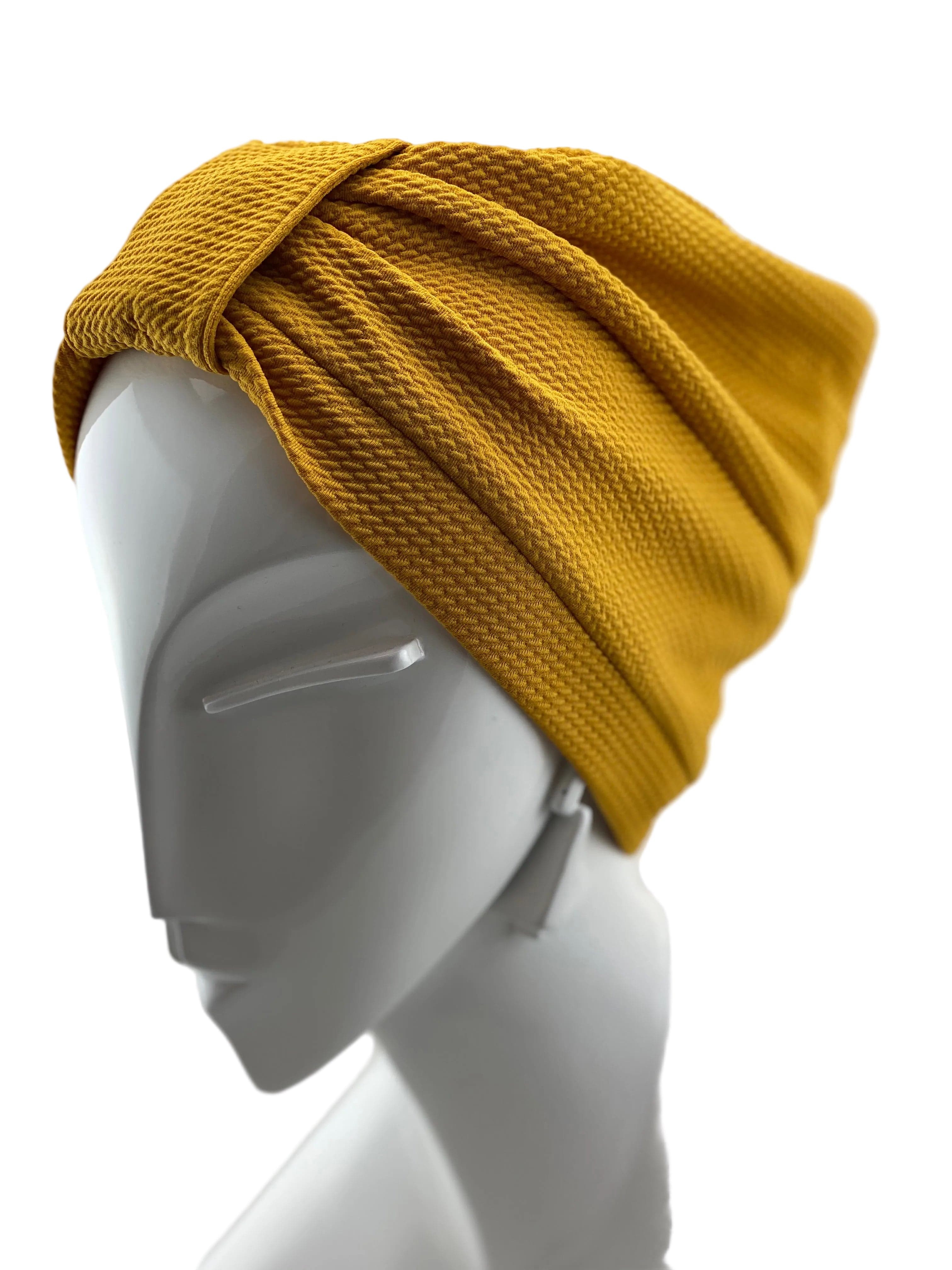 Turban Basic Rippled - Yellow